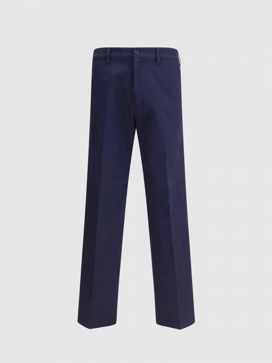 Comfortable Classic Pants with Pockets - Blue / 46 IT