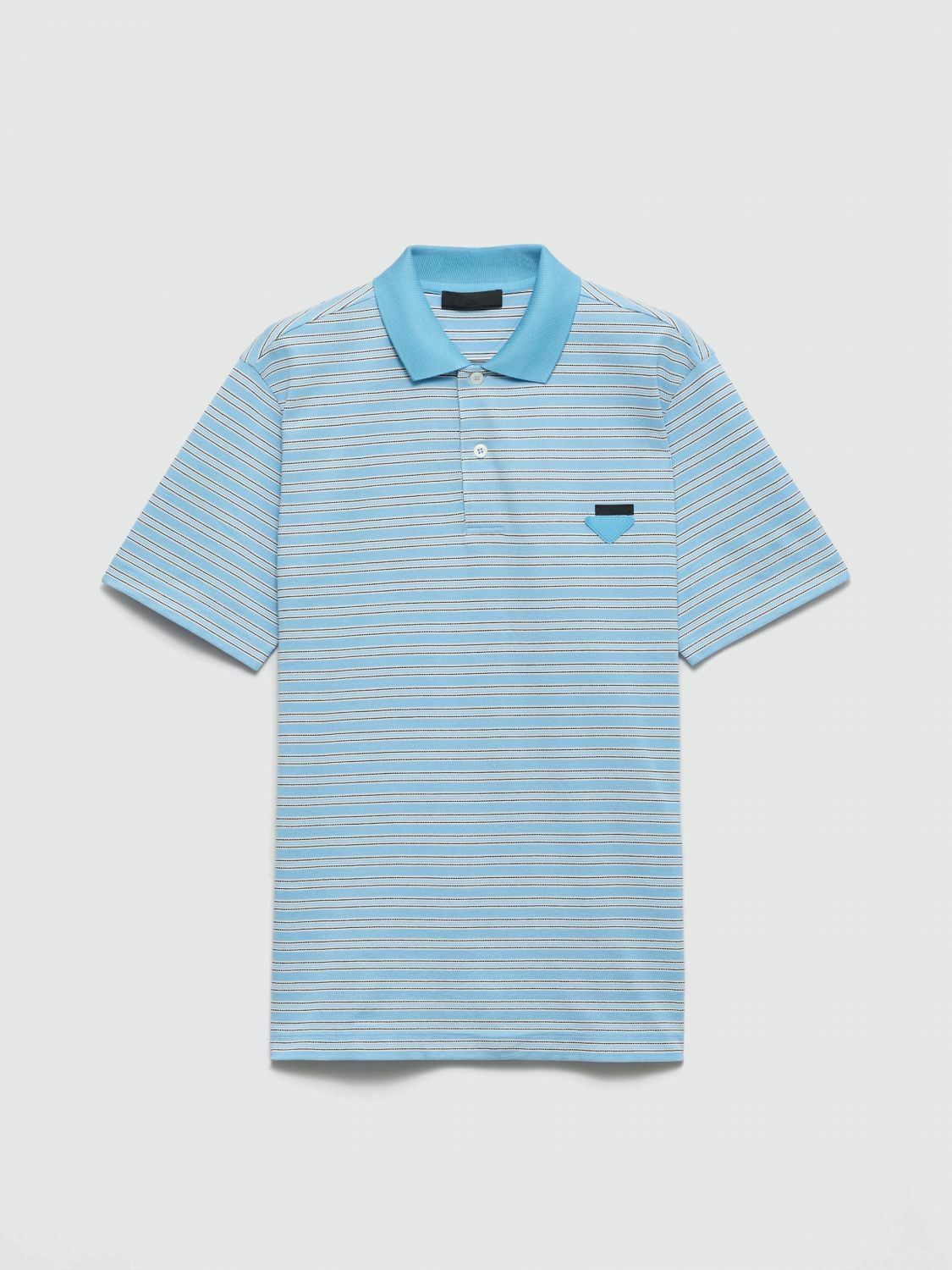 Striped Short Sleeve Polo Shirt Casual Classic Fit - Gnawed Blue / XL FR