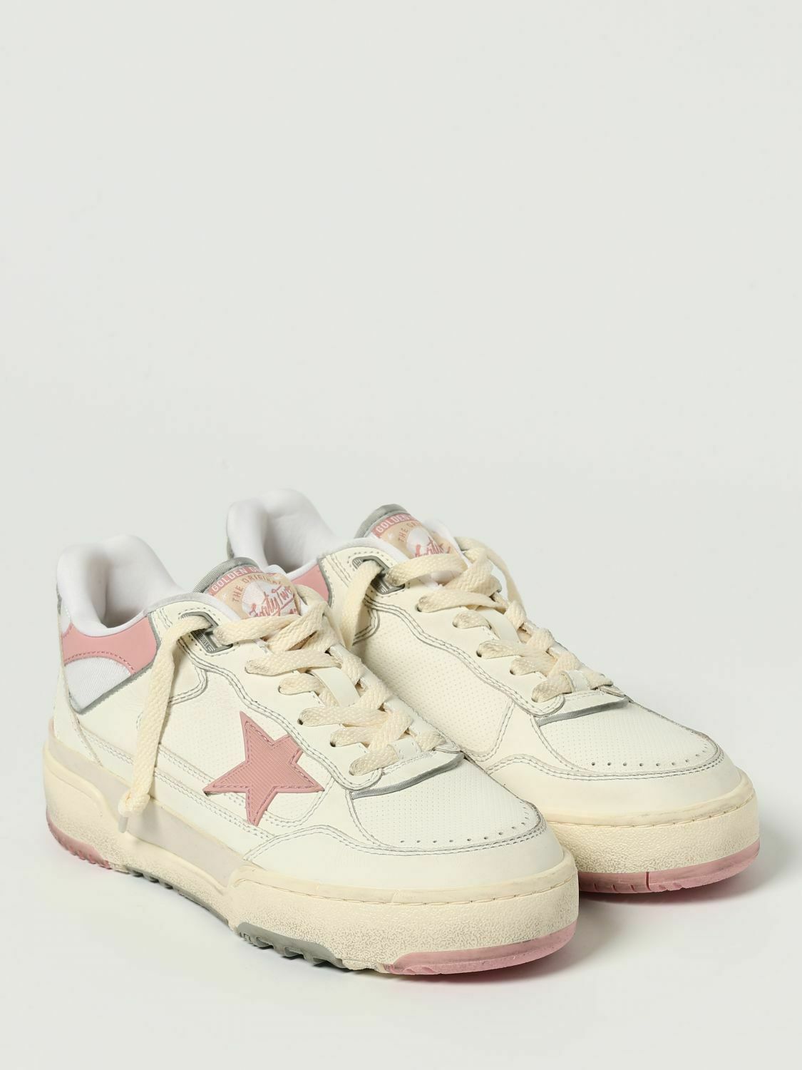 Leather Upper Sneakers - White / 36 EU