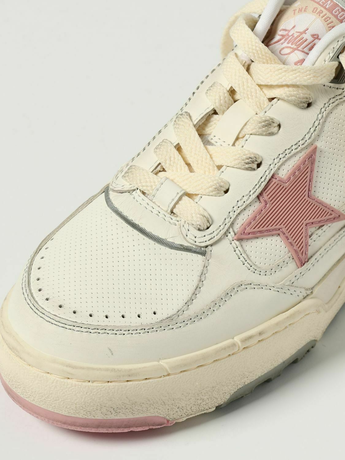 Leather Upper Sneakers - White / 36 EU