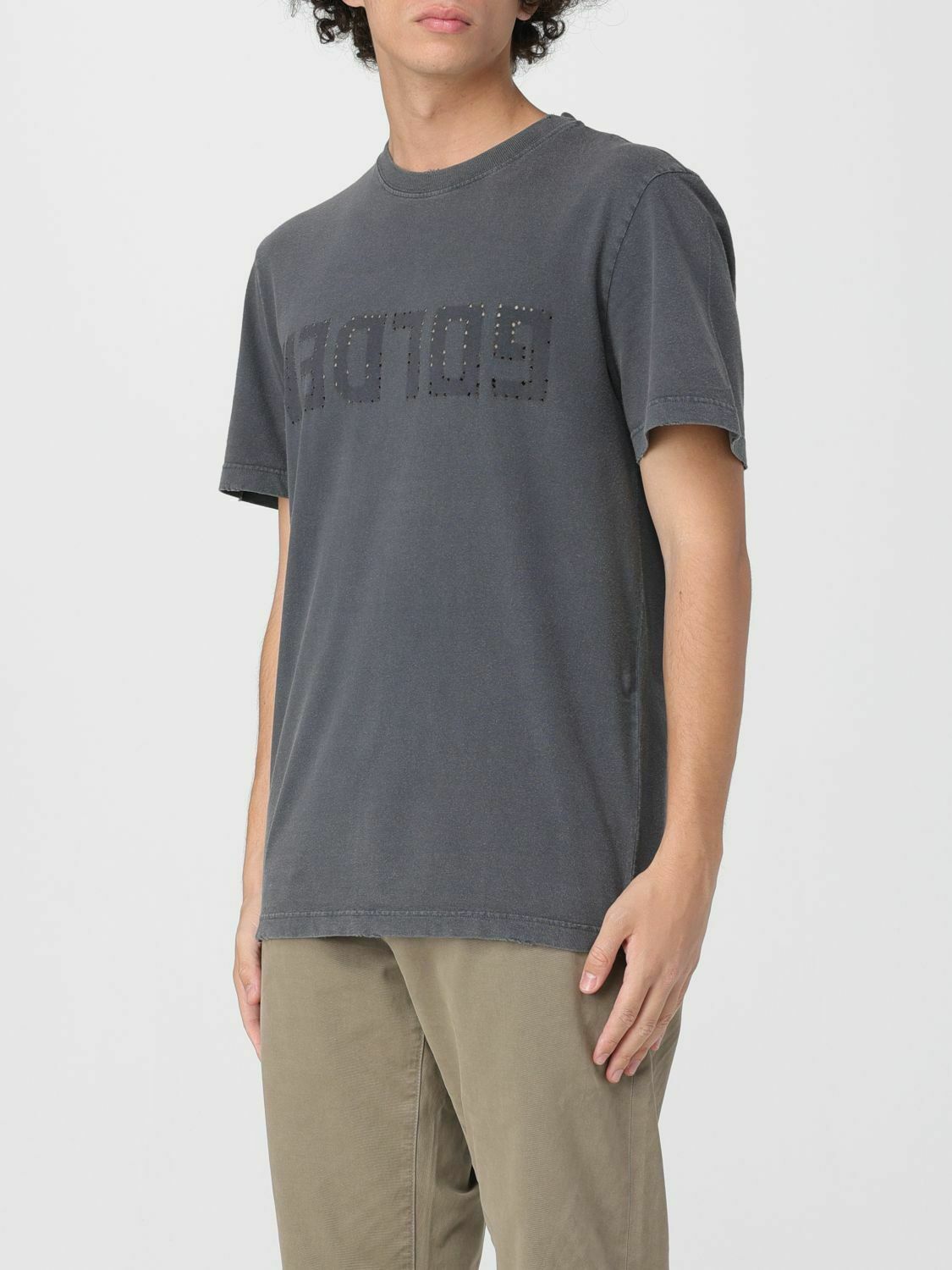 Graphic Print T-Shirt - Grey / L EU