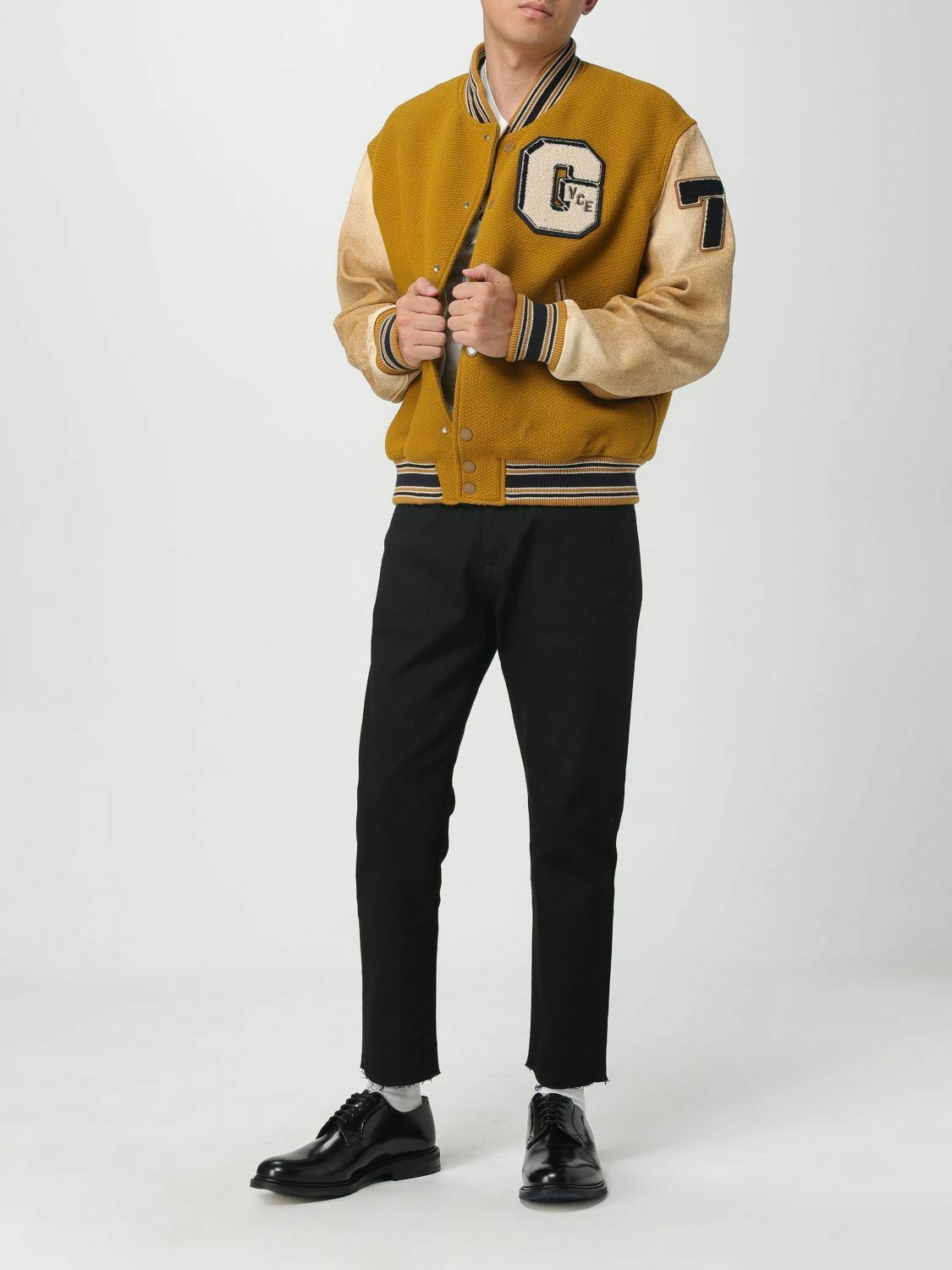 Varsity Style Jacket - Brown / 48 EU