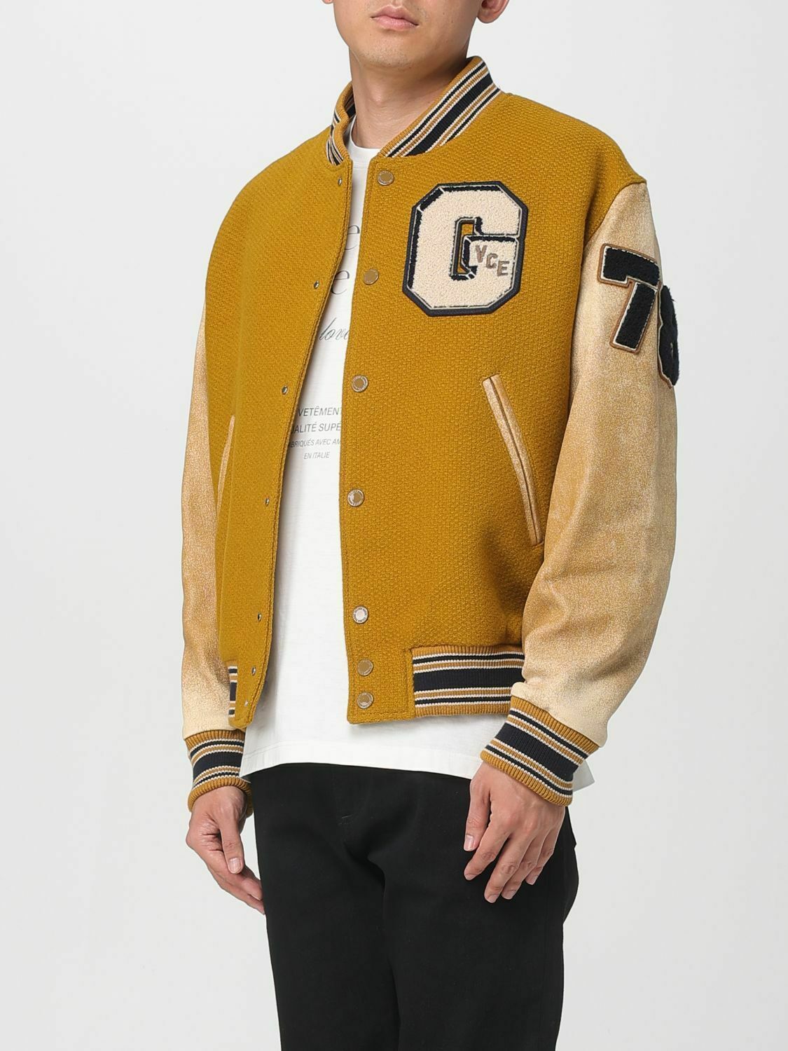 Varsity Style Jacket - Brown / 48 EU