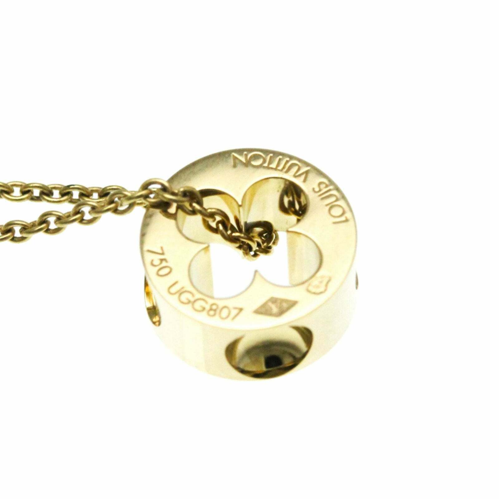 LV Circle Necklace Gold - Gold / One Size