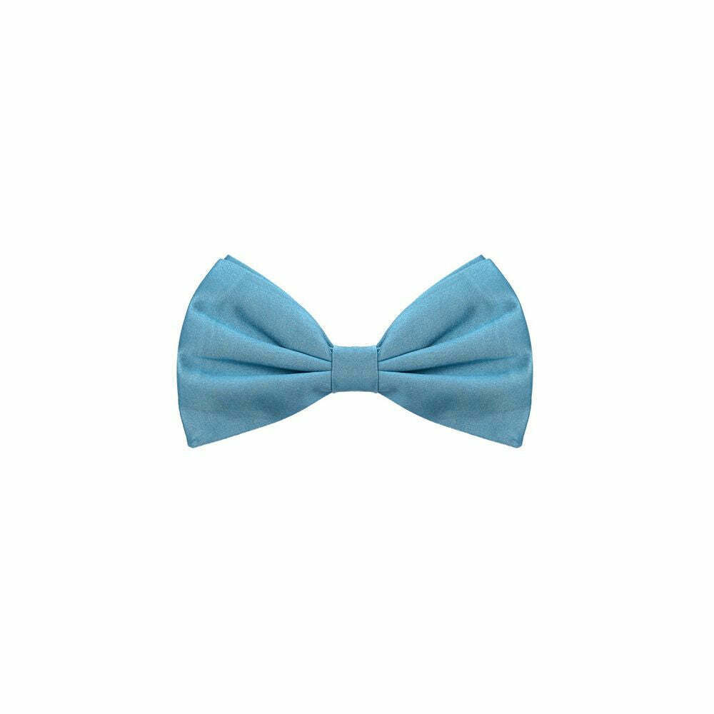 Silk Tie and Bow Tie Set - Blue / One Size