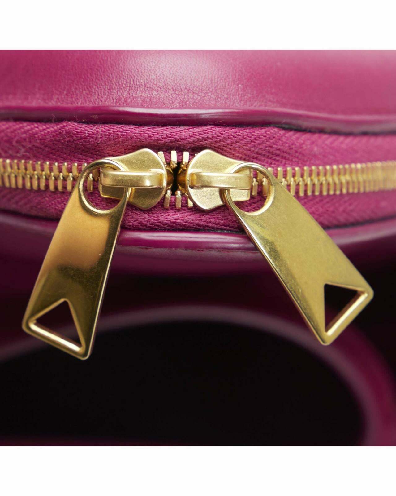 The Pouch Knot Top Zip Bag - Pink / One Size