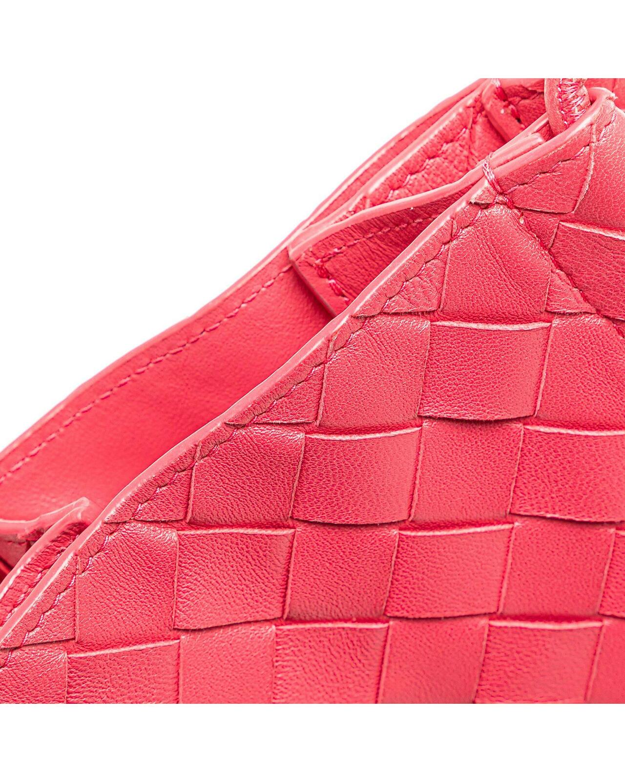 Intrecciato Mini Pouch Crossbody - Pink / One Size