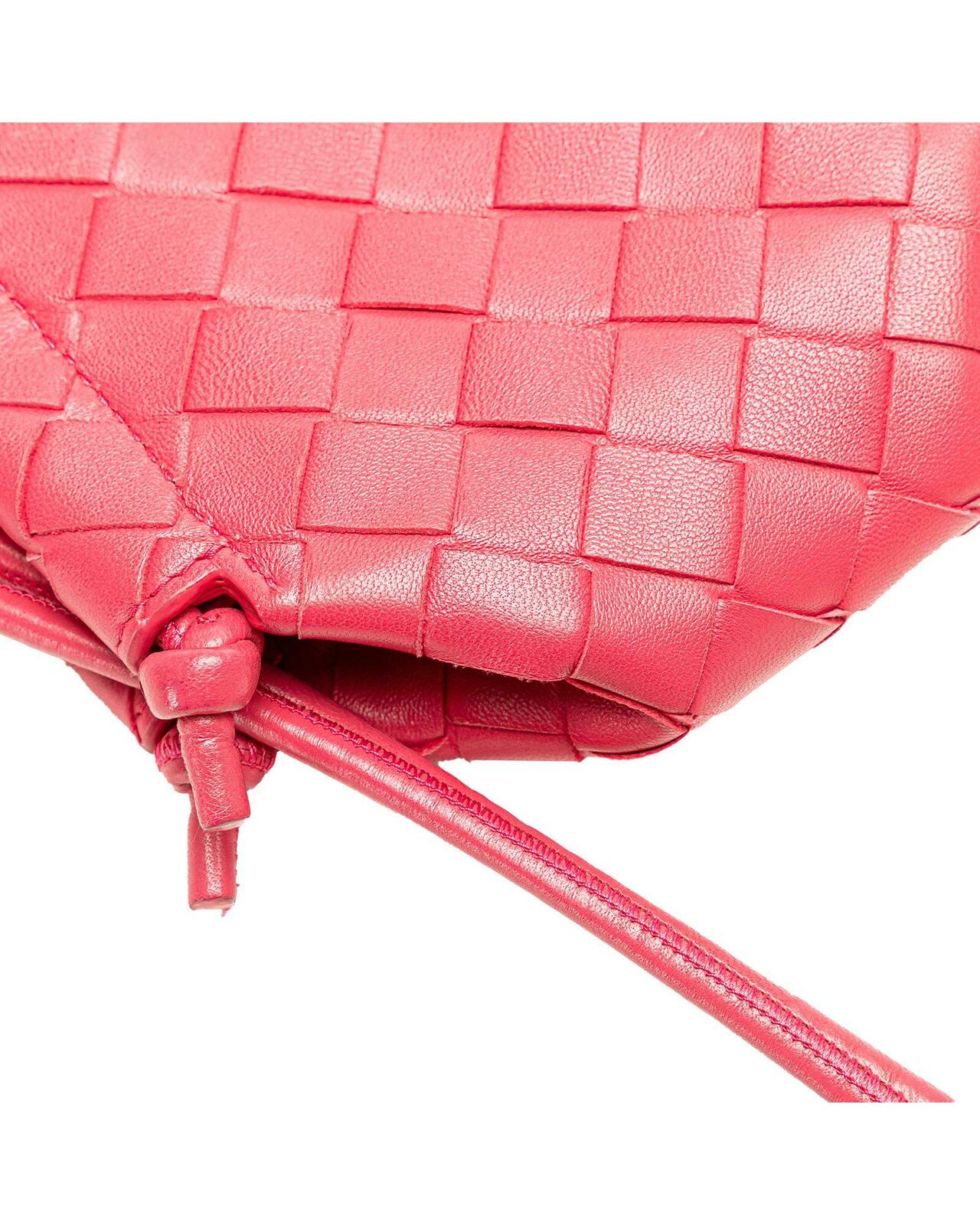 Intrecciato Mini Pouch Crossbody - Pink / One Size