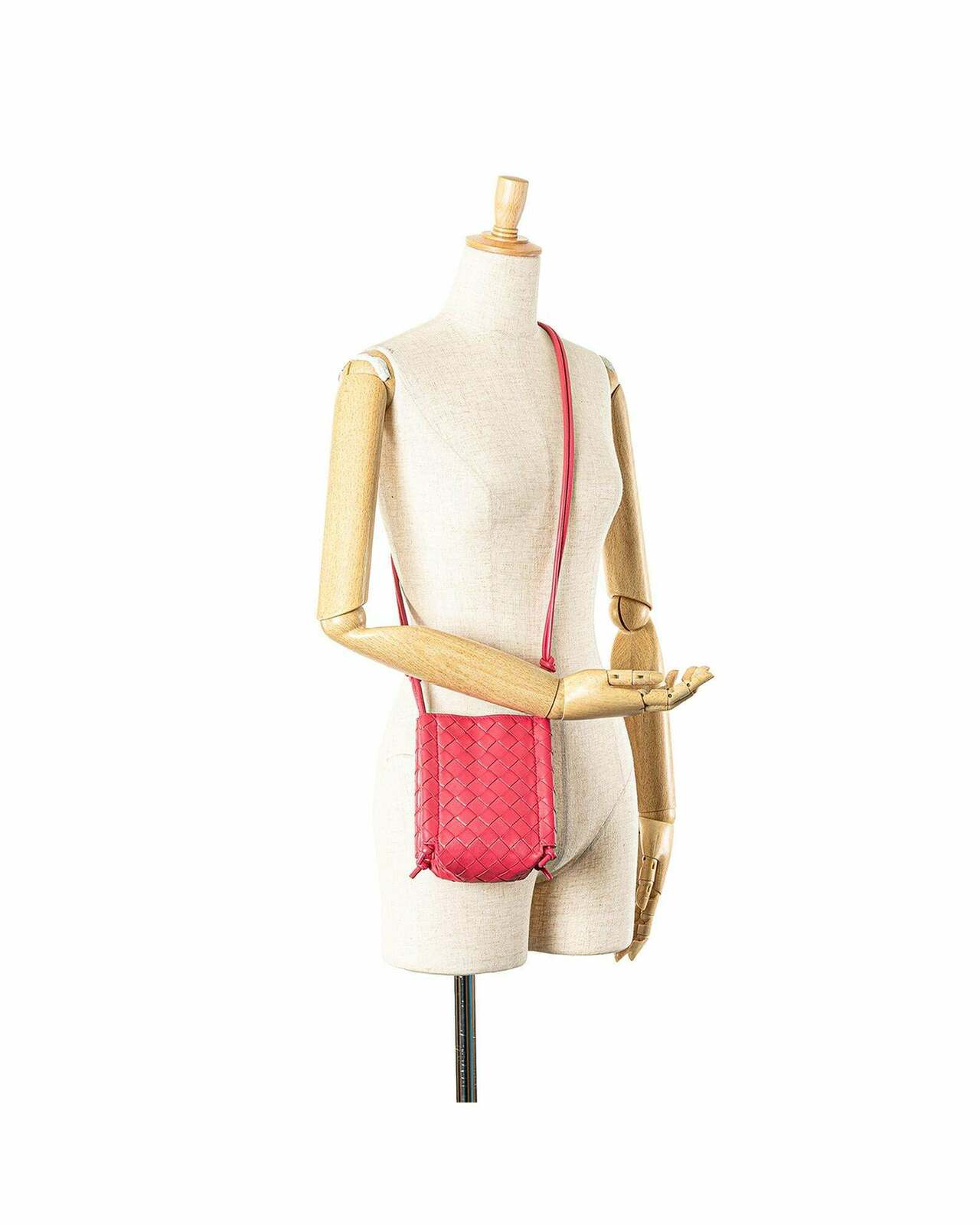 Intrecciato Mini Pouch Crossbody - Pink / One Size