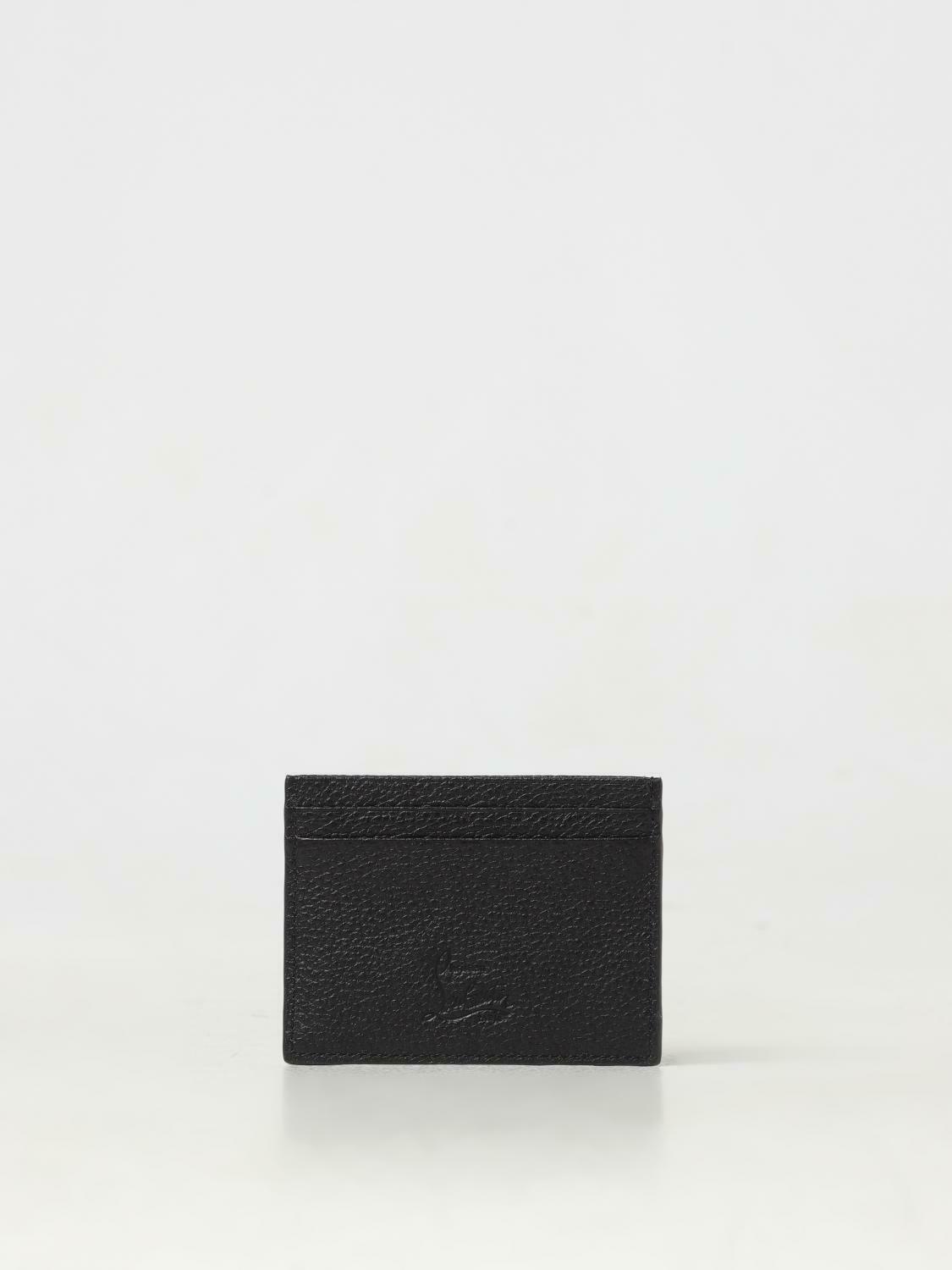 Loubiposh Cardholder Spiked Leather - Black / U EU