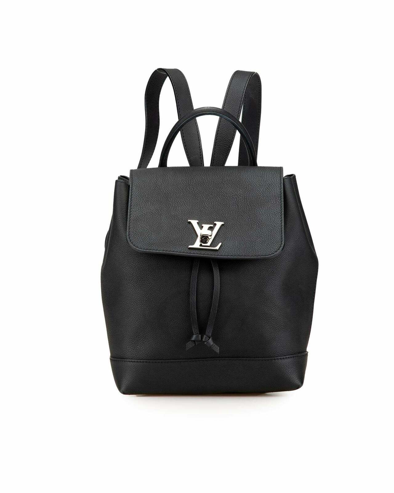 Pebbled Leather Backpack - Black / One Size