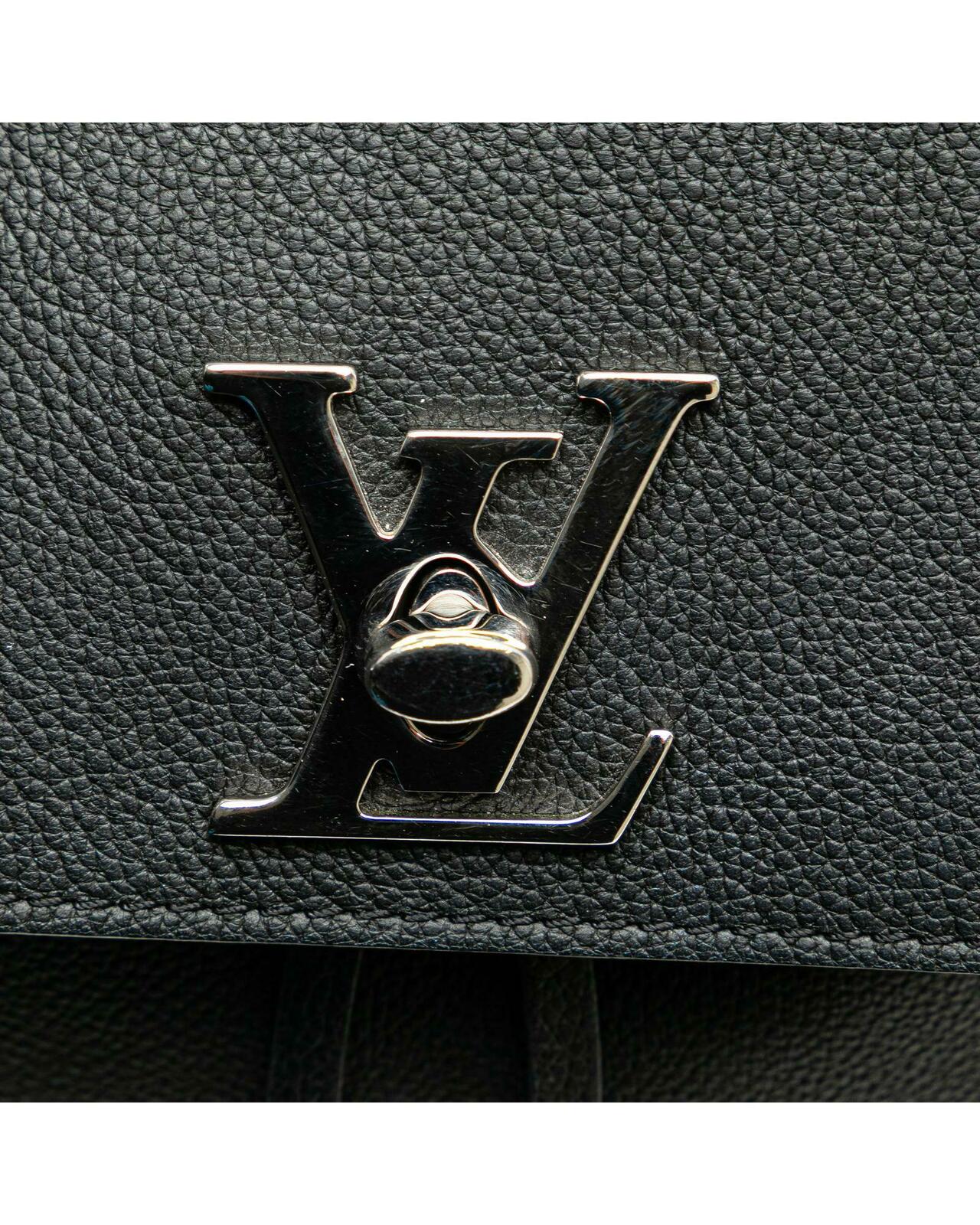 Pebbled Leather Backpack - Black / One Size