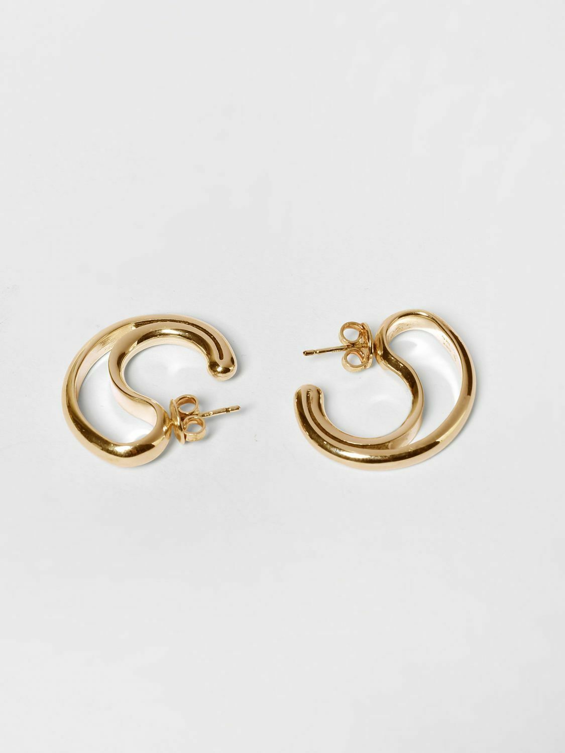 Double Hoop Earrings - Gold / U EU