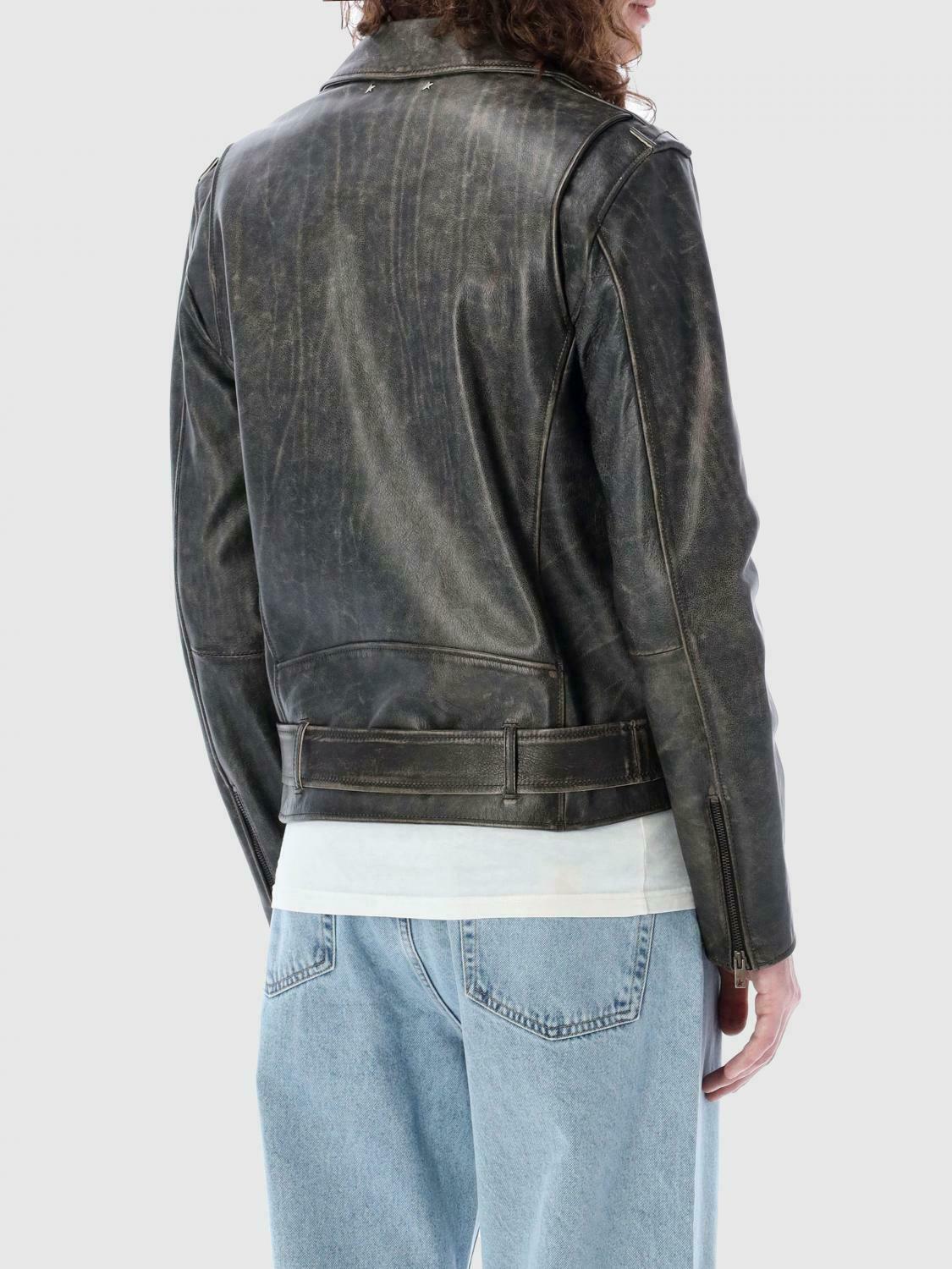 Leather Jacket Vintage Style - Black / 50 IT