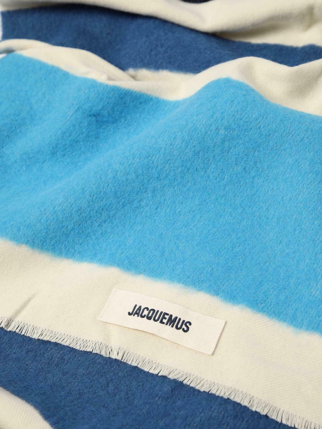 Striped Wool Scarf - Blue / U EU