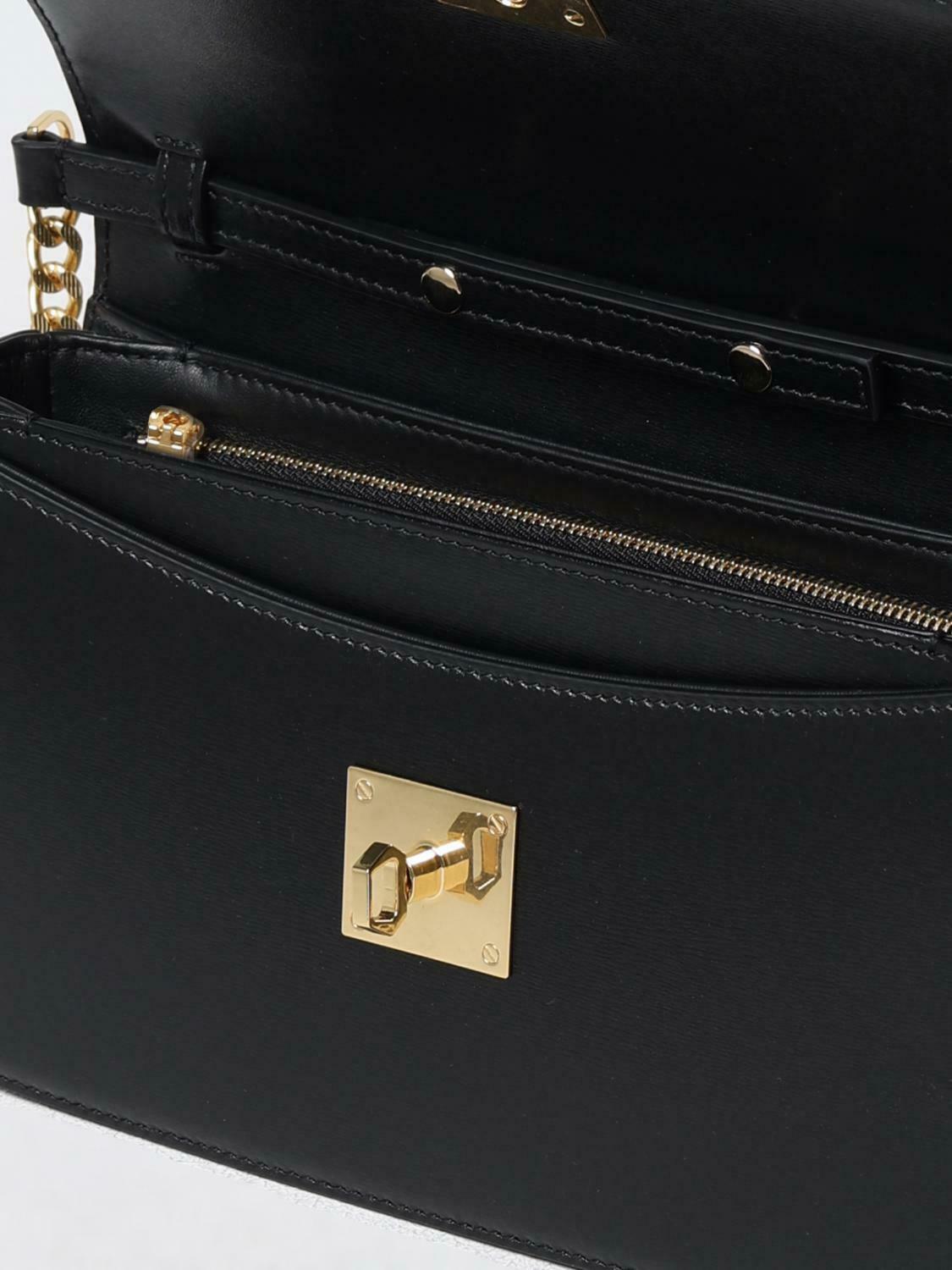 Clutch Bag with Chain Strap - Black / U EU