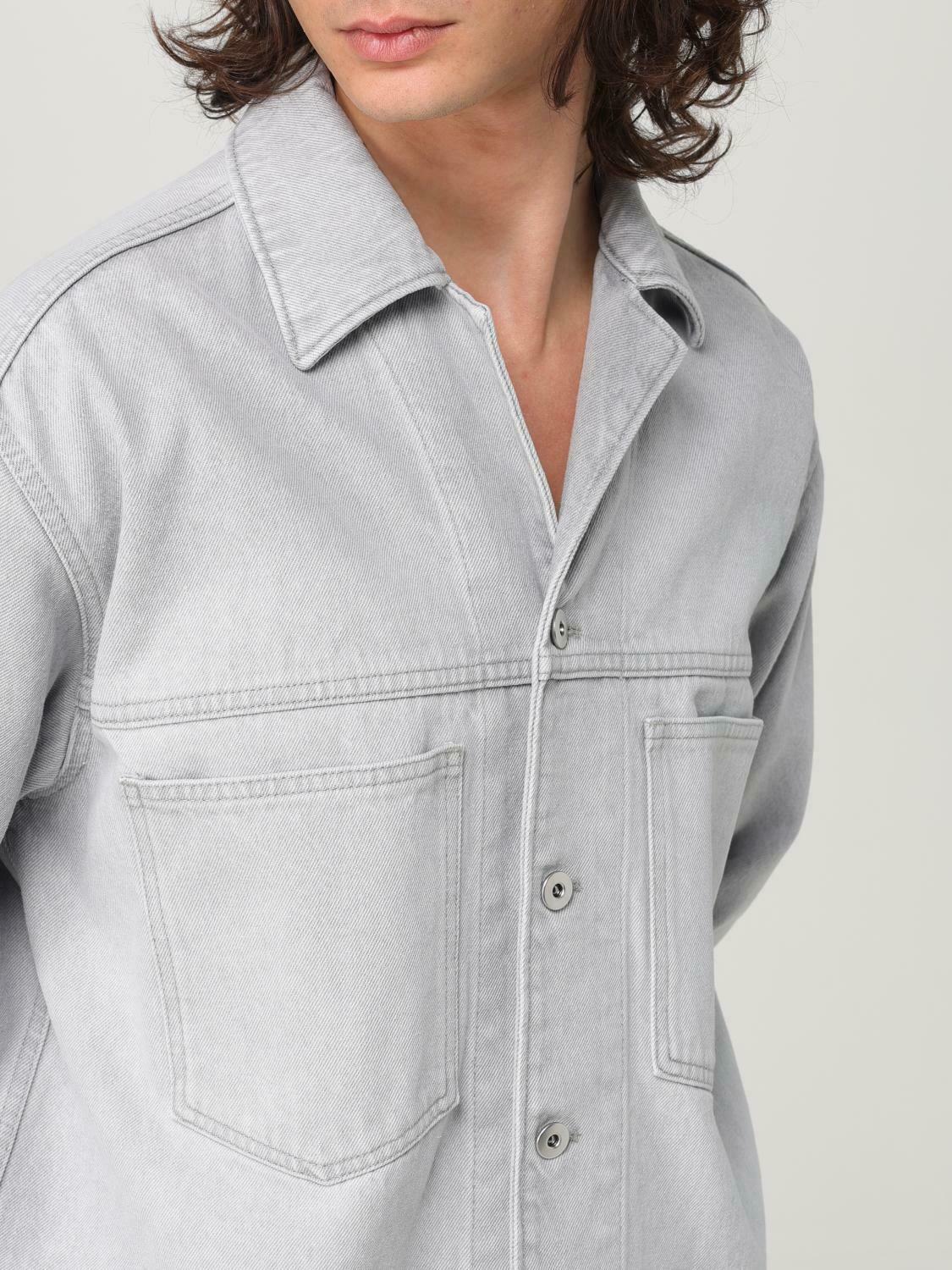 Relaxed Fit Denim Shirt - Grey / 46 IT