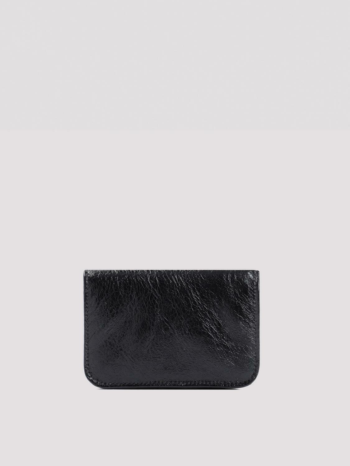 BB Card Holder Leather Wallet - Black / U EU