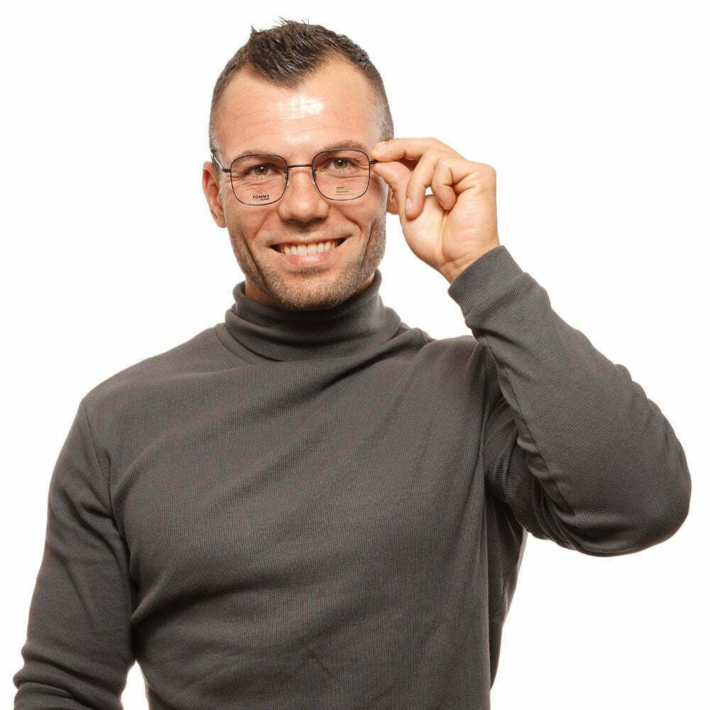 TJ 1996F Black Square Eyeglasses - Black / One Size