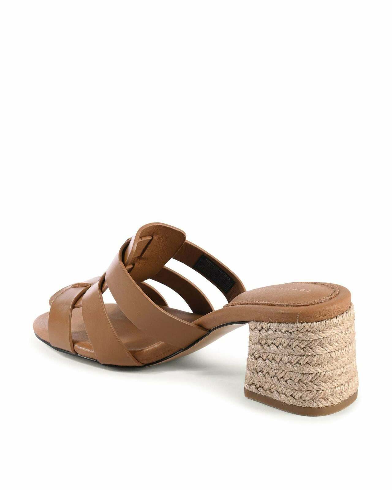 Leather Block Heel Sandals - Brown / 38 IT