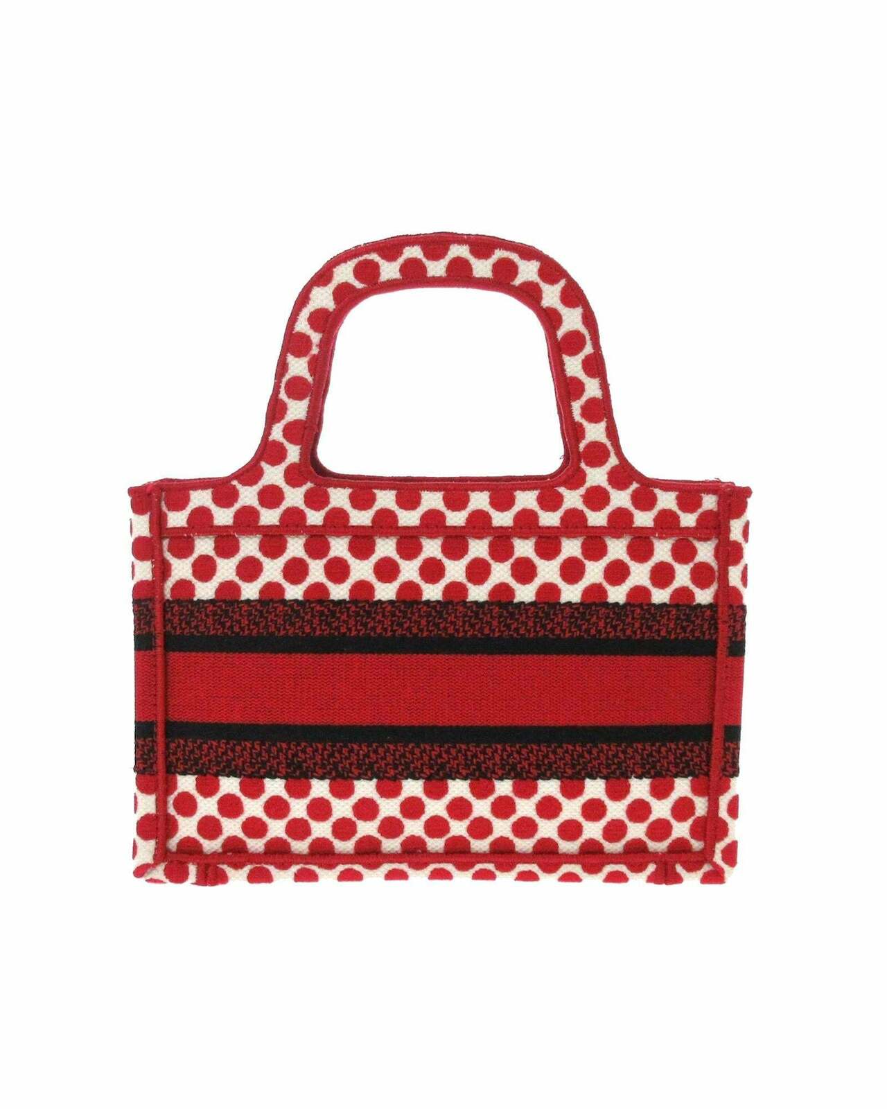 Polka Dot Tote Bag - Red / One Size