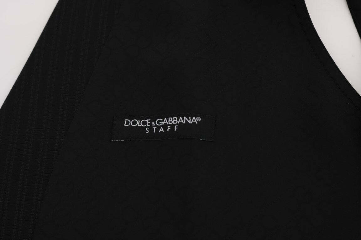 Wool Stretch Vest - Black / 54 IT