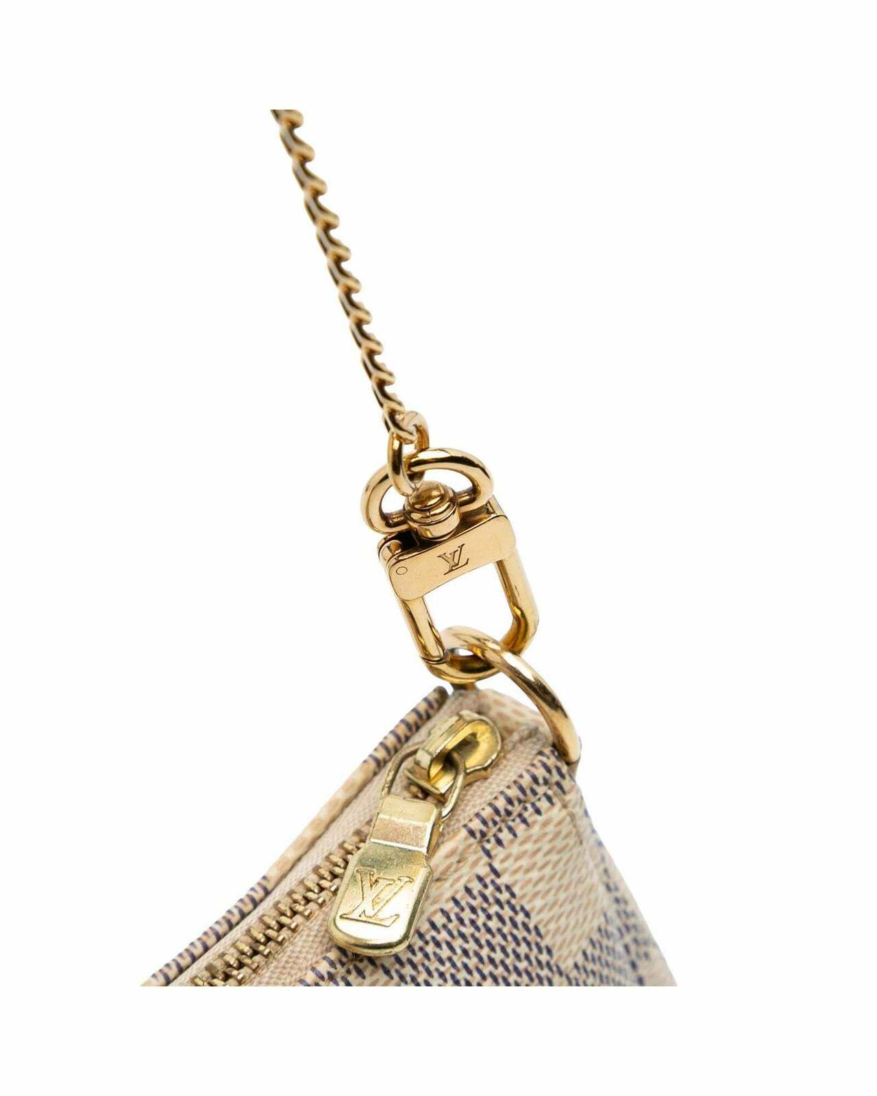 Mini Pochette Canvas Chain Bag - White / One Size