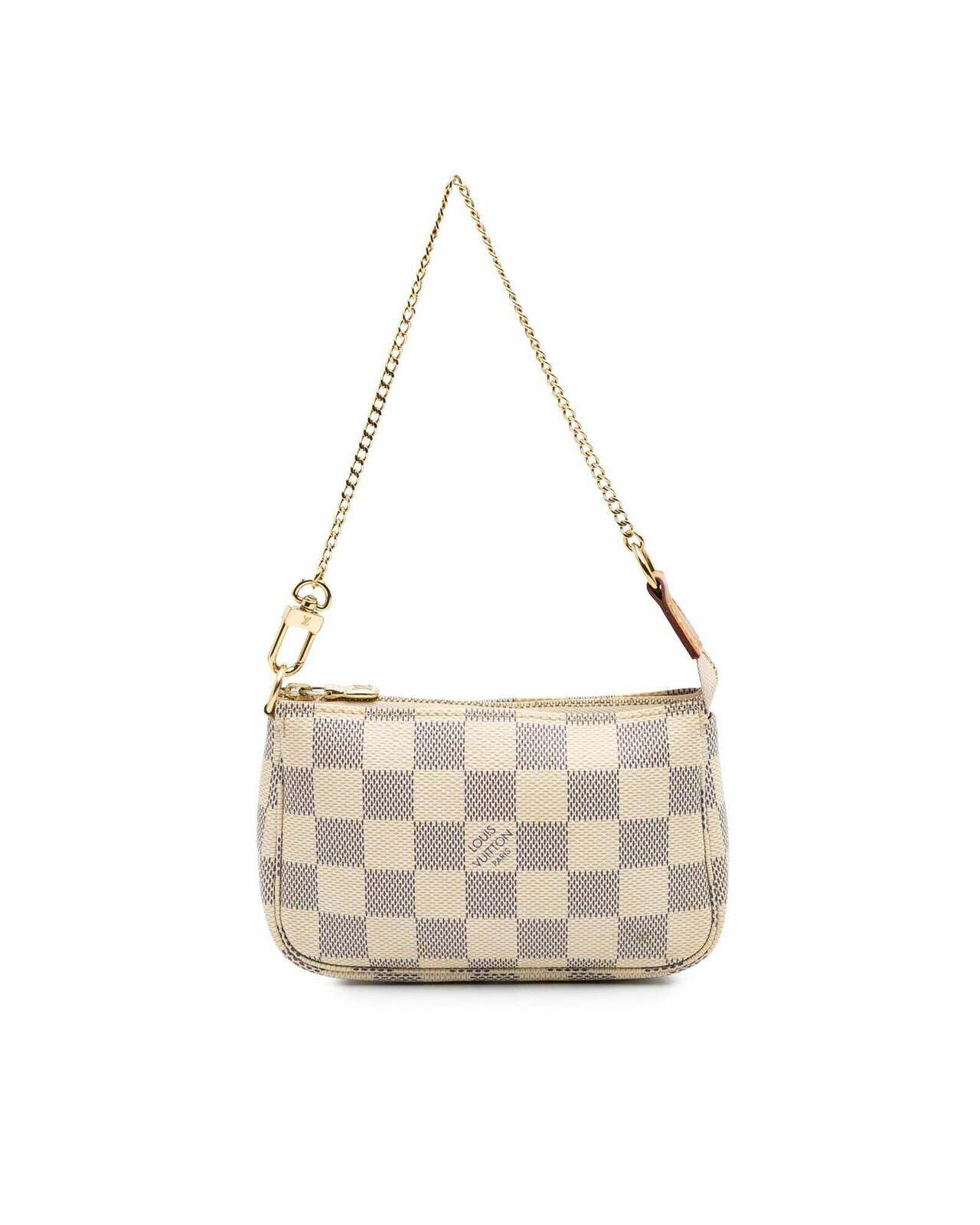 Mini Pochette Canvas Chain Bag - White / One Size