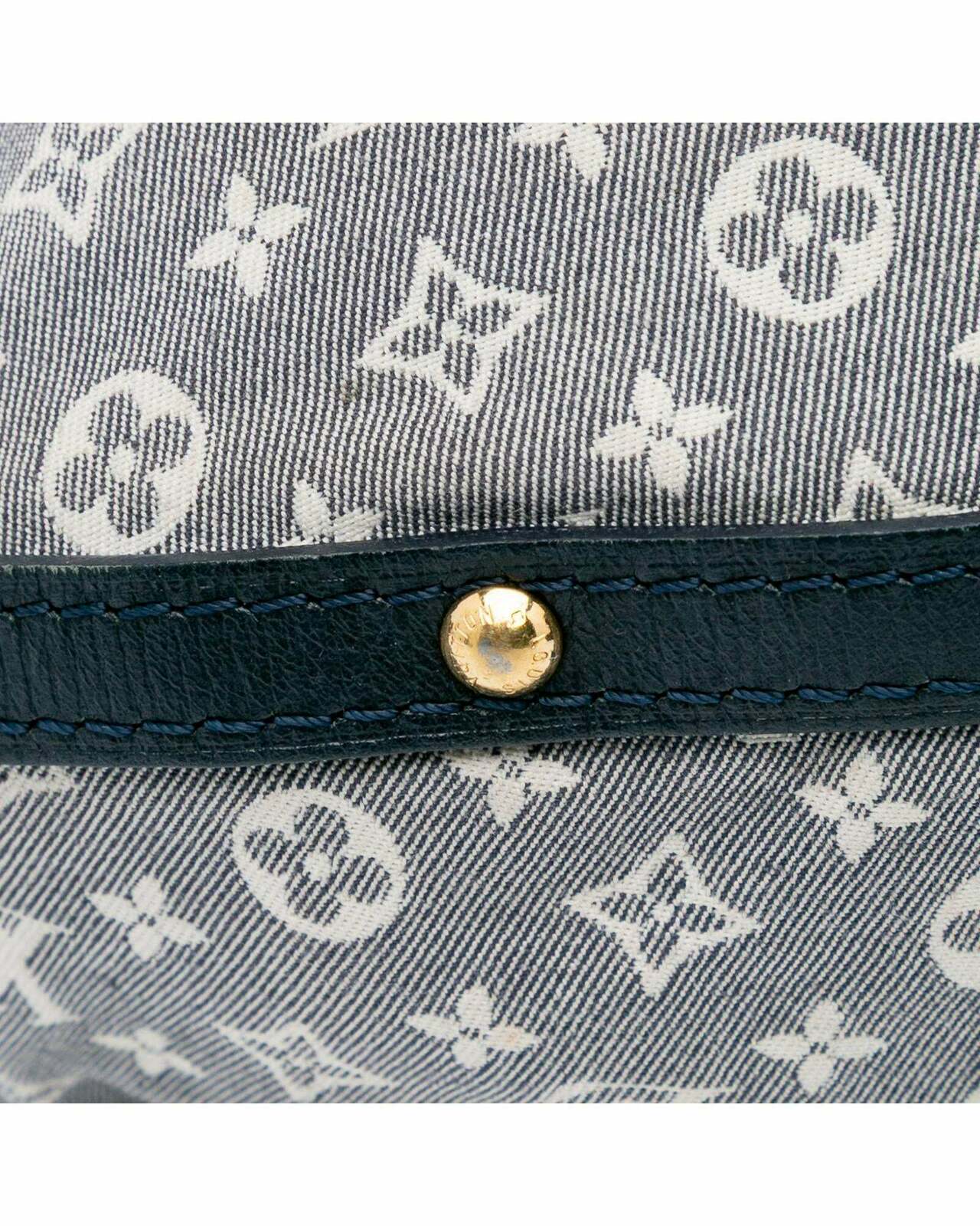 Boulogne Monogram Denim Bag - Gray / One Size