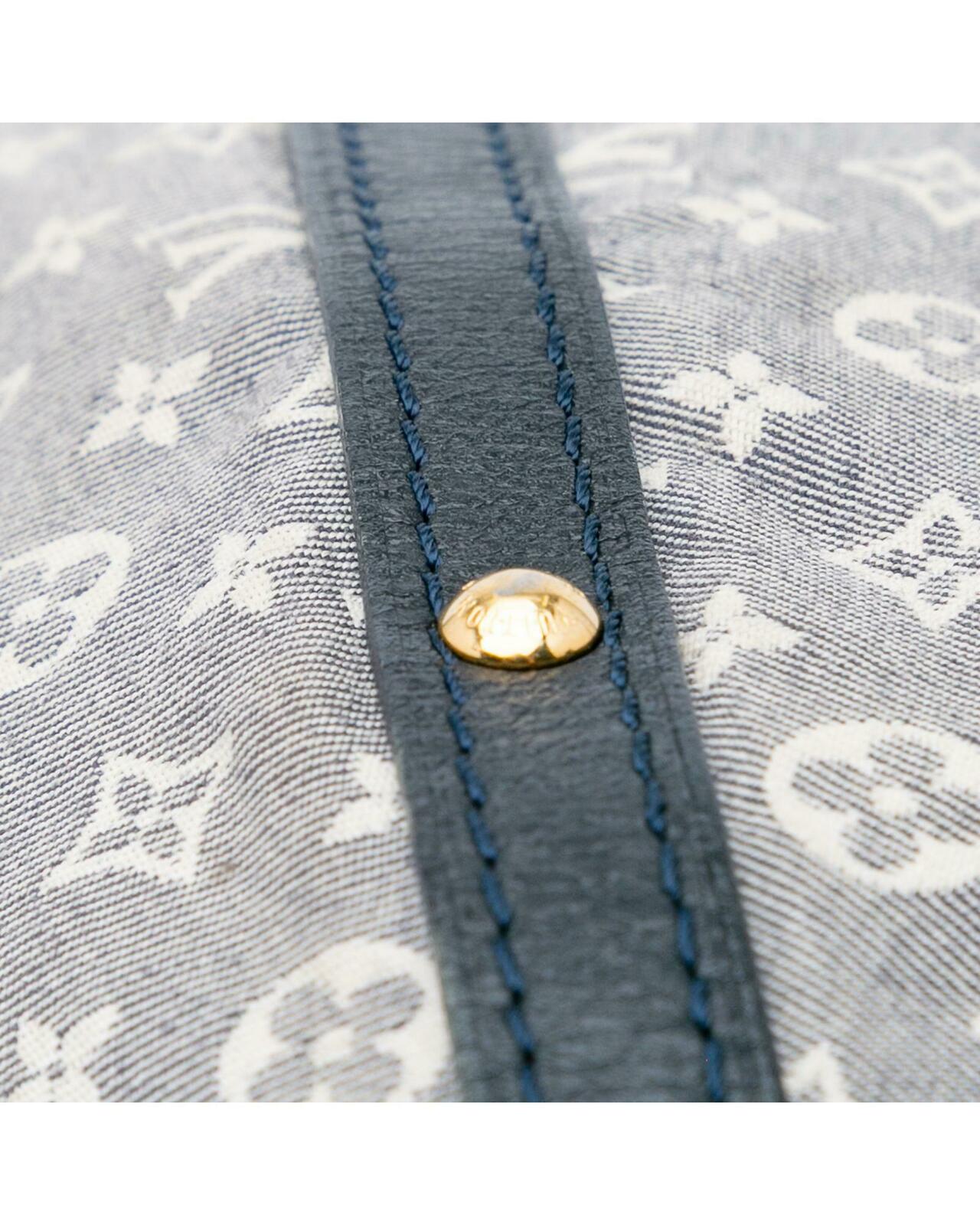 Boulogne Monogram Denim Bag - Gray / One Size