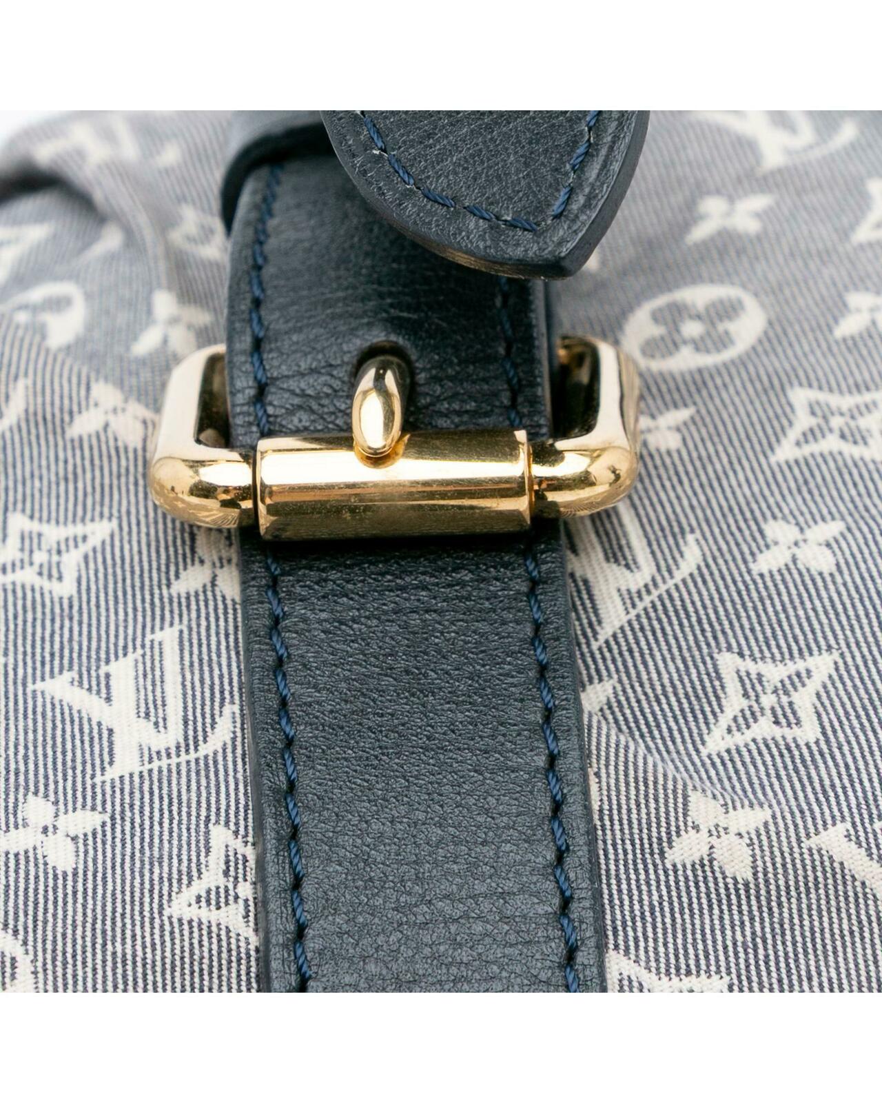 Boulogne Monogram Denim Bag - Gray / One Size