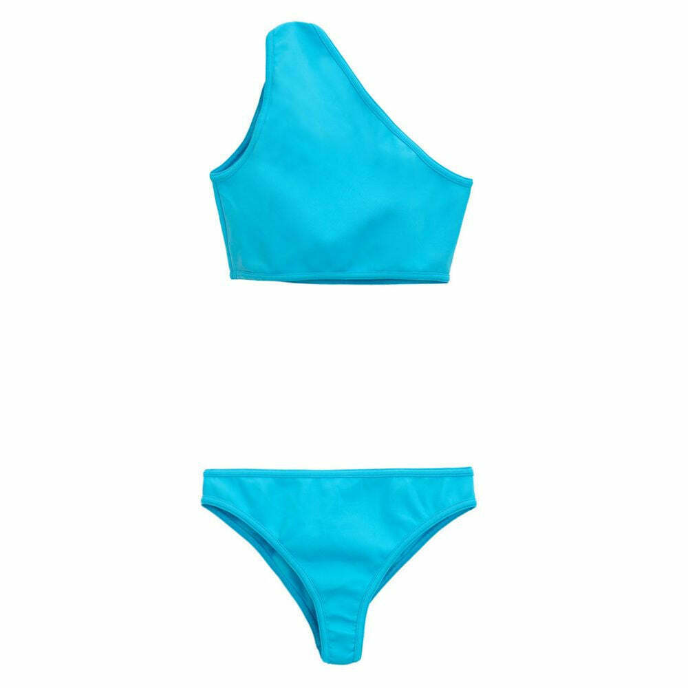 OneShoulder Bikini Set - Turquoise / S