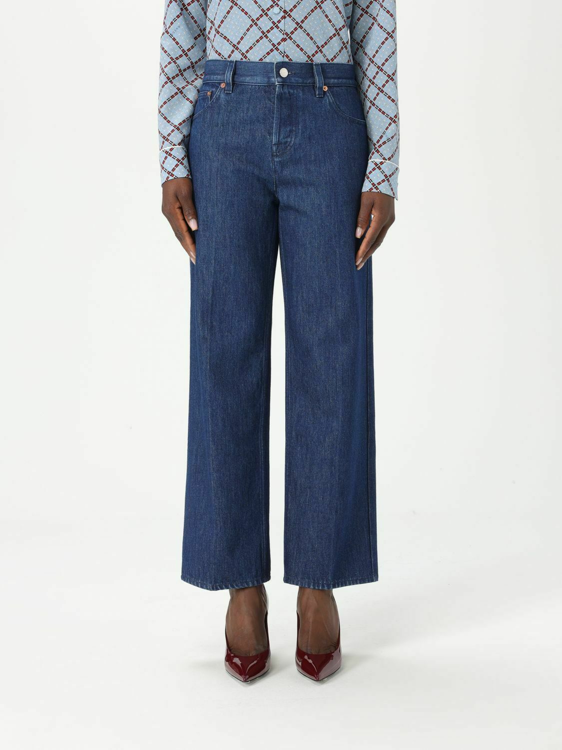 Classic Straight-Leg Denim Jeans - Denim / 27 IT