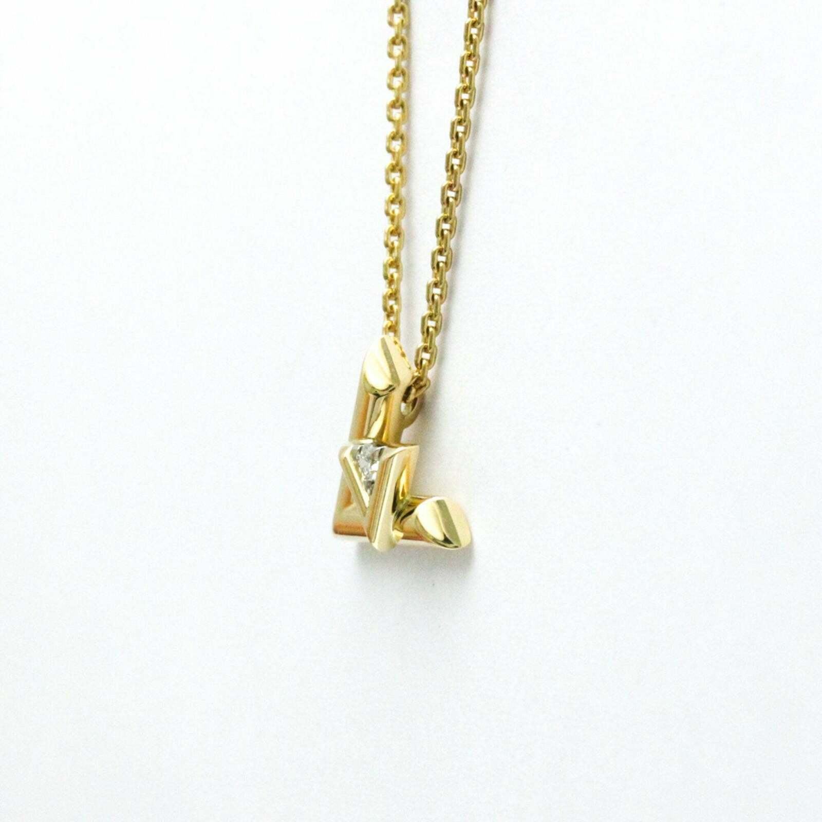 LV Initiales Necklace Gold Pendant - Gold / One Size