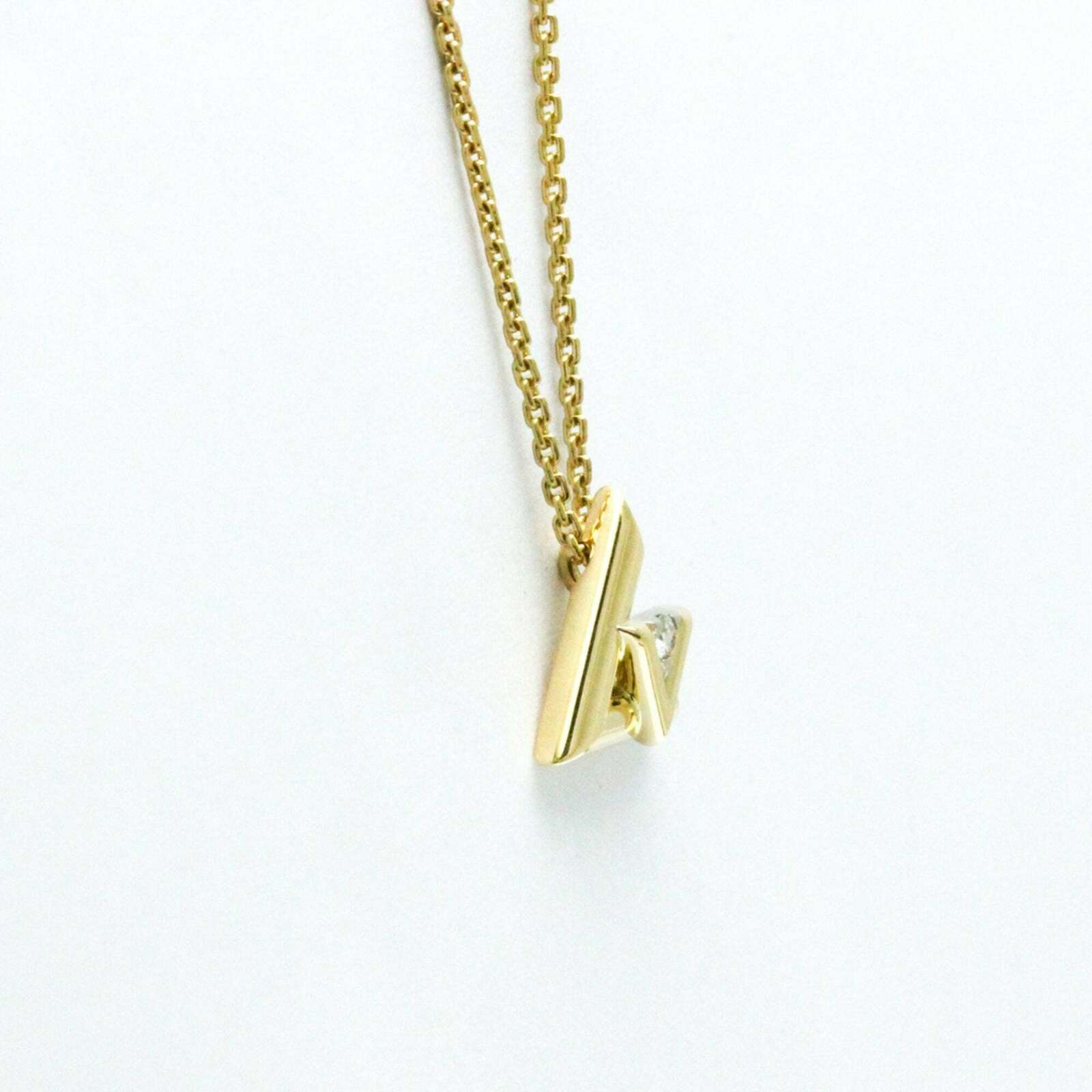 LV Initiales Necklace Gold Pendant - Gold / One Size