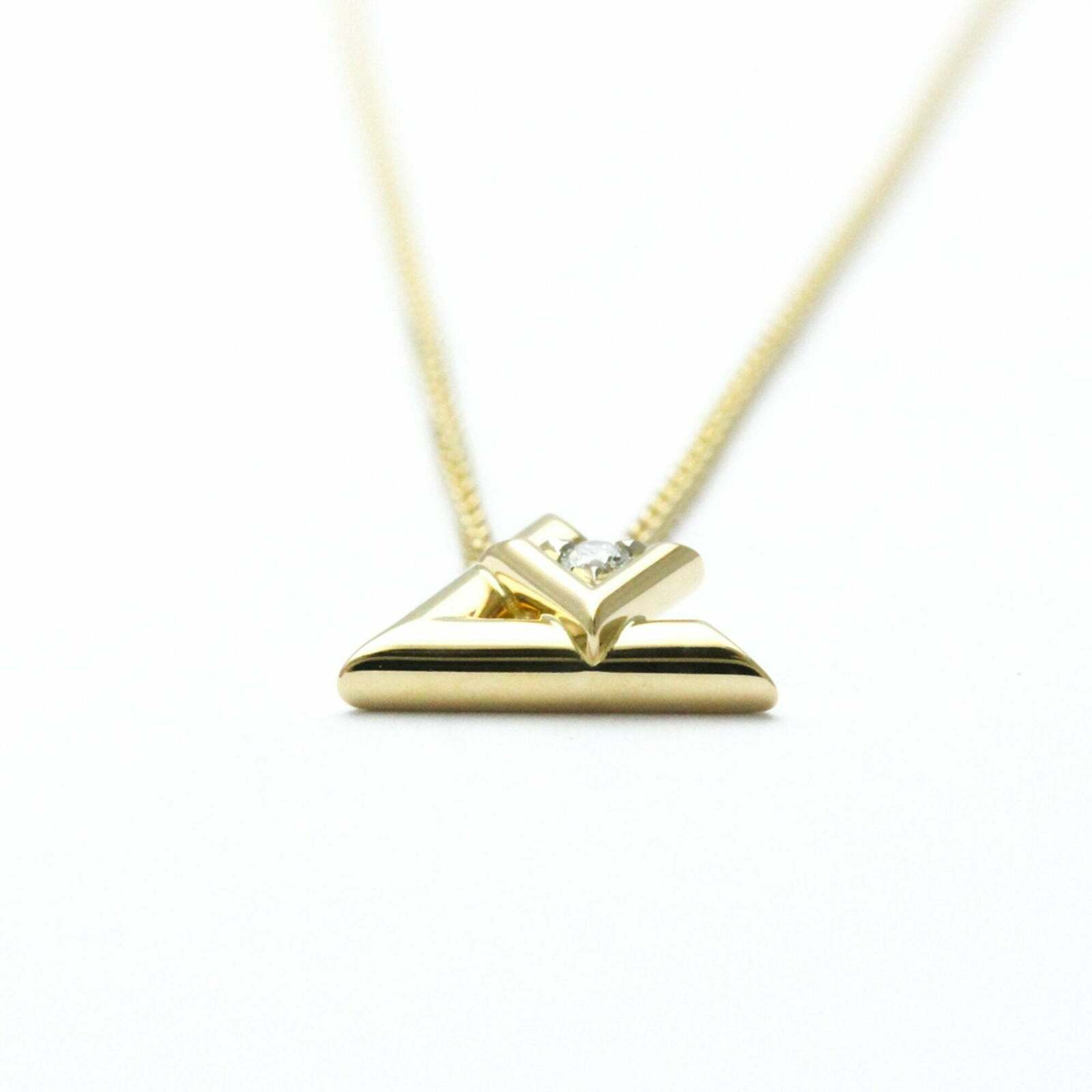 LV Initiales Necklace Gold Pendant - Gold / One Size
