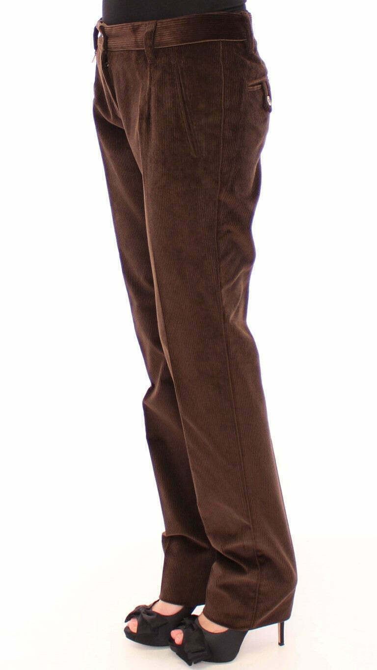 Dolce & Gabbana Brown Corduroy Pants - Brown / 42 IT