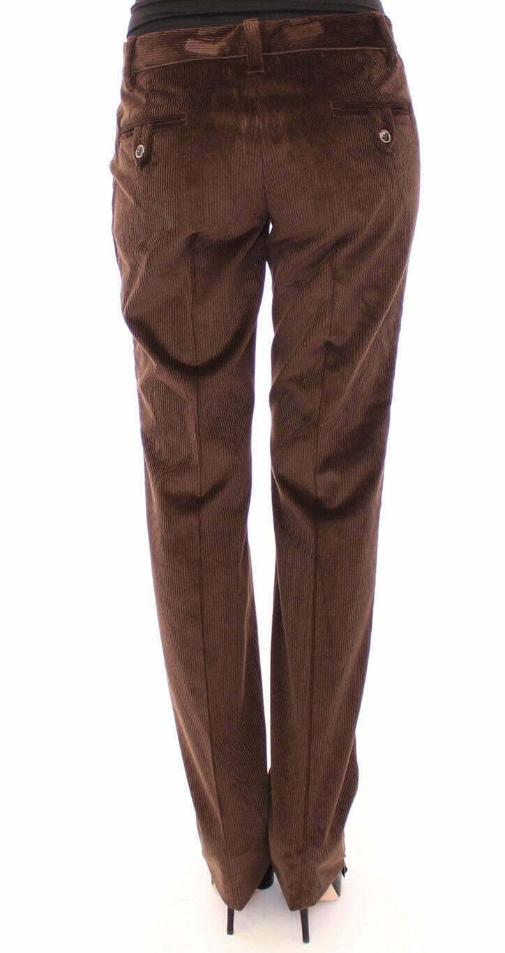 Dolce & Gabbana Brown Corduroy Pants - Brown / 42 IT