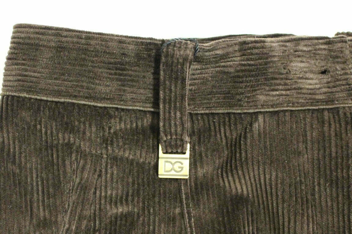 Dolce & Gabbana Brown Corduroy Pants - Brown / 42 IT