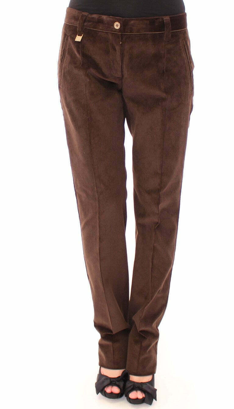 Dolce & Gabbana Brown Corduroy Pants - Brown / 42 IT