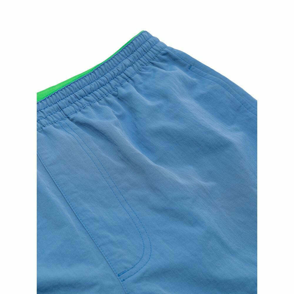 Polyamide Swim Short with Elastic Waist and Adjustable Drawstring - Blue / S