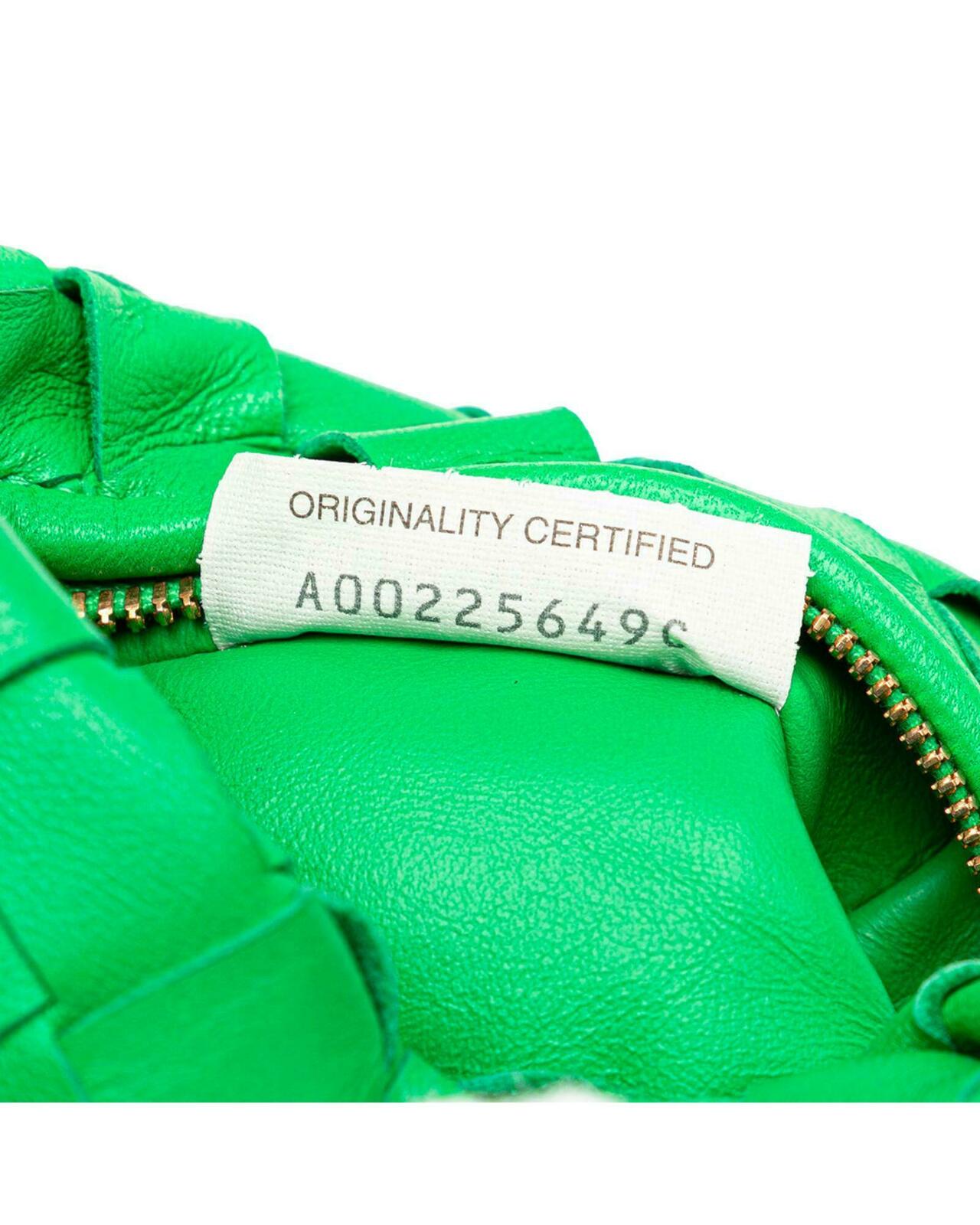 Bottega Veneta The Pouch Intrecciato Leather Shoulder Bag - Green / One Size