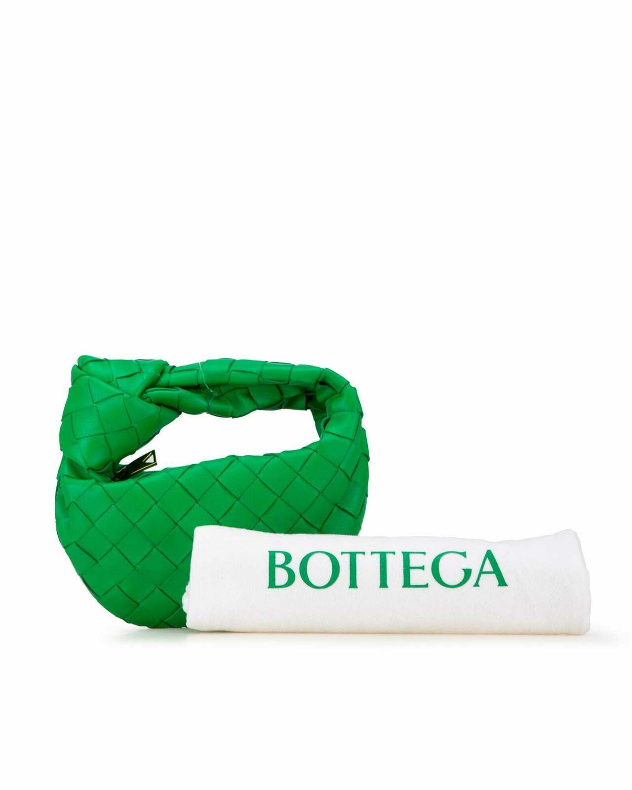 Bottega Veneta The Pouch Intrecciato Leather Shoulder Bag - Green / One Size