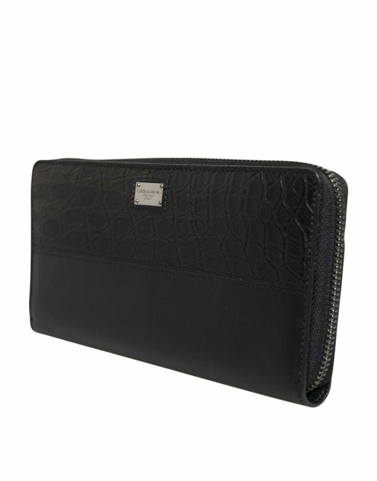 Exquisite Ostrich Leather Continental Wallet with Ample Storage - Black / One Size