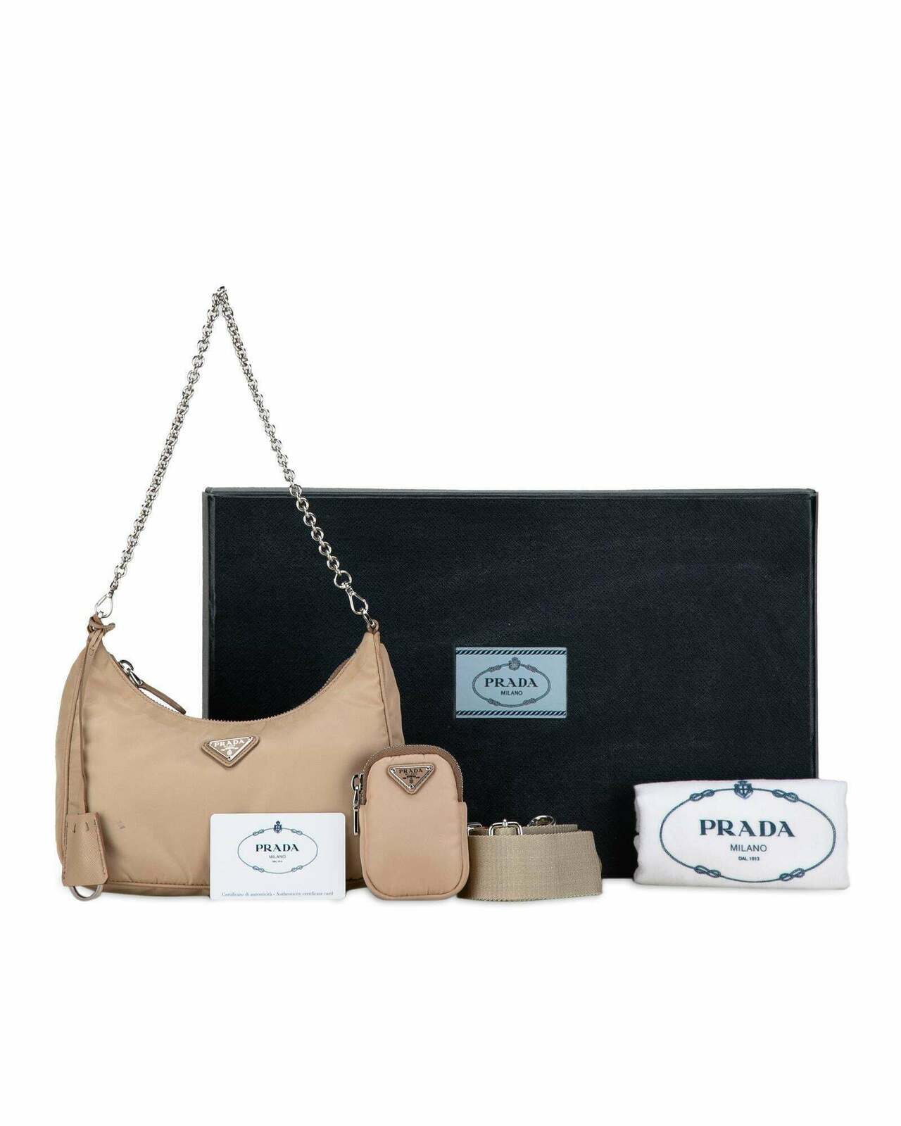 Prada ReEdition 2005 Mini Bag Beige - Brown / One Size