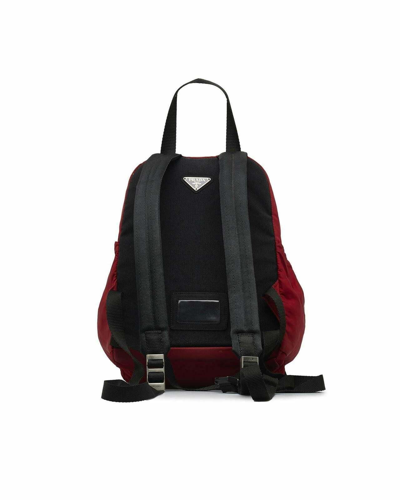 Nylon Zipper Backpack - Red / One Size