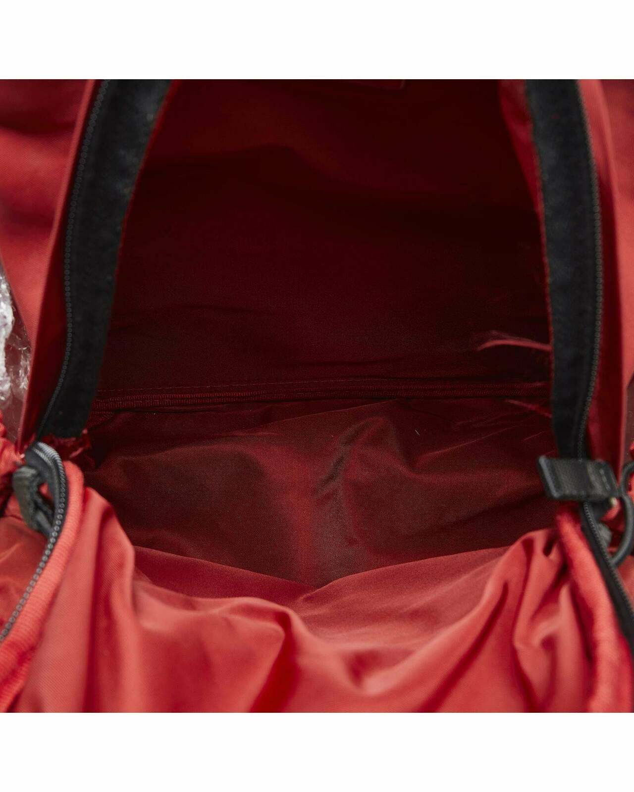 Nylon Zipper Backpack - Red / One Size