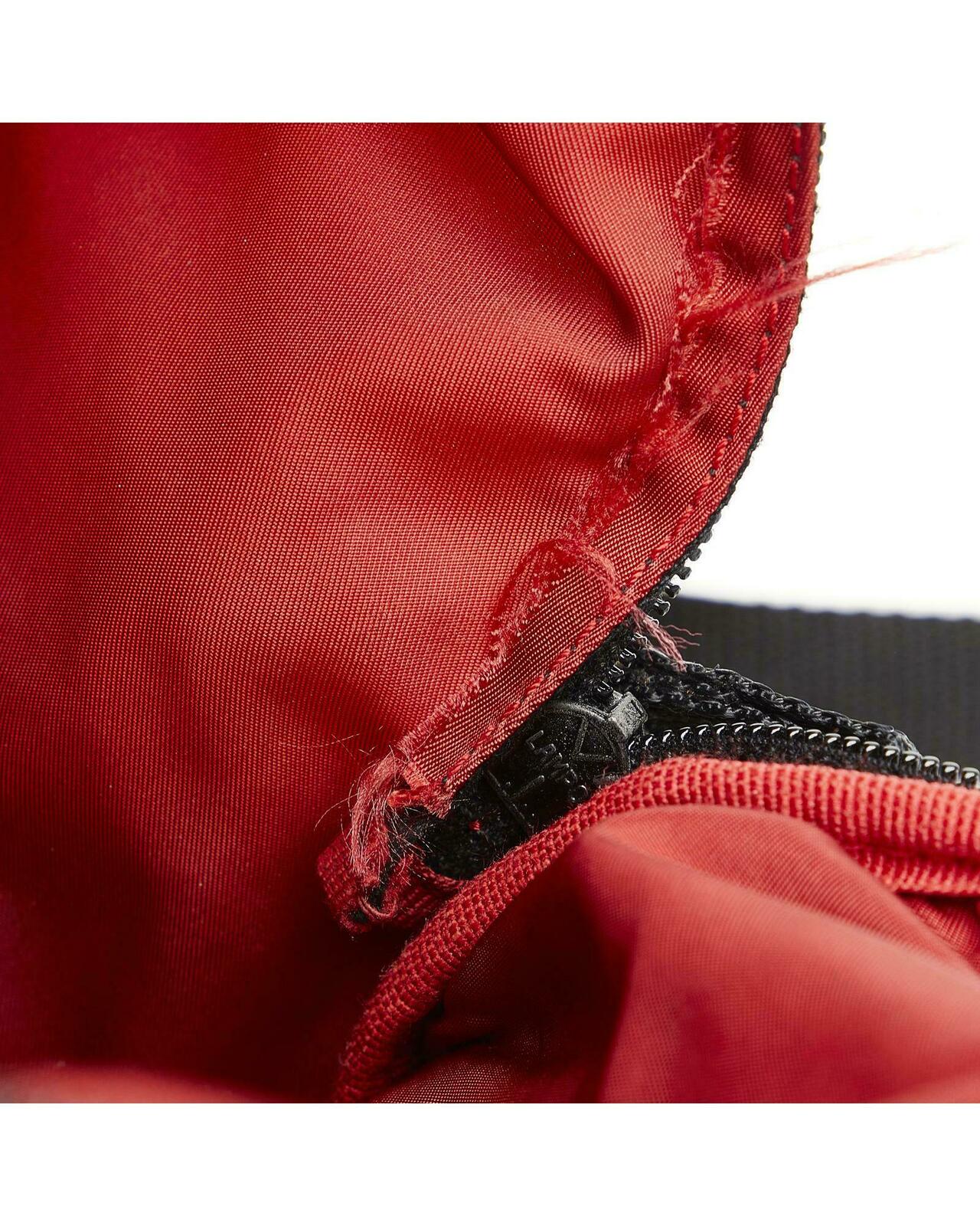 Nylon Zipper Backpack - Red / One Size