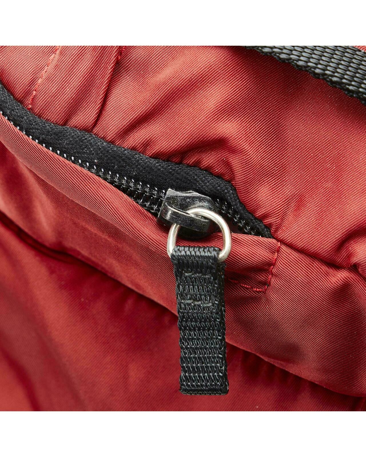 Nylon Zipper Backpack - Red / One Size