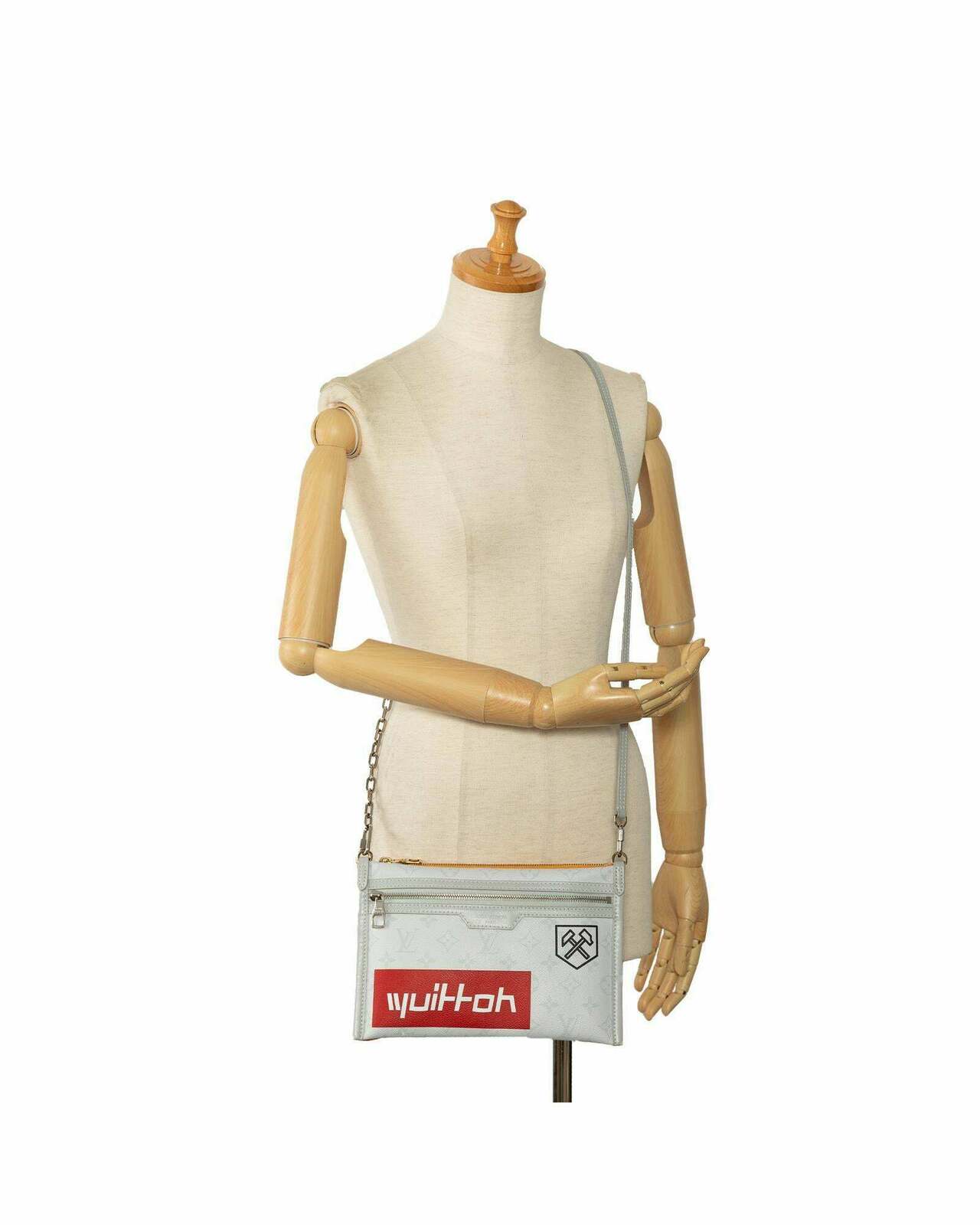 Louis Vuitton x Supreme Pochette Crossbody Bag White - Gray / One Size